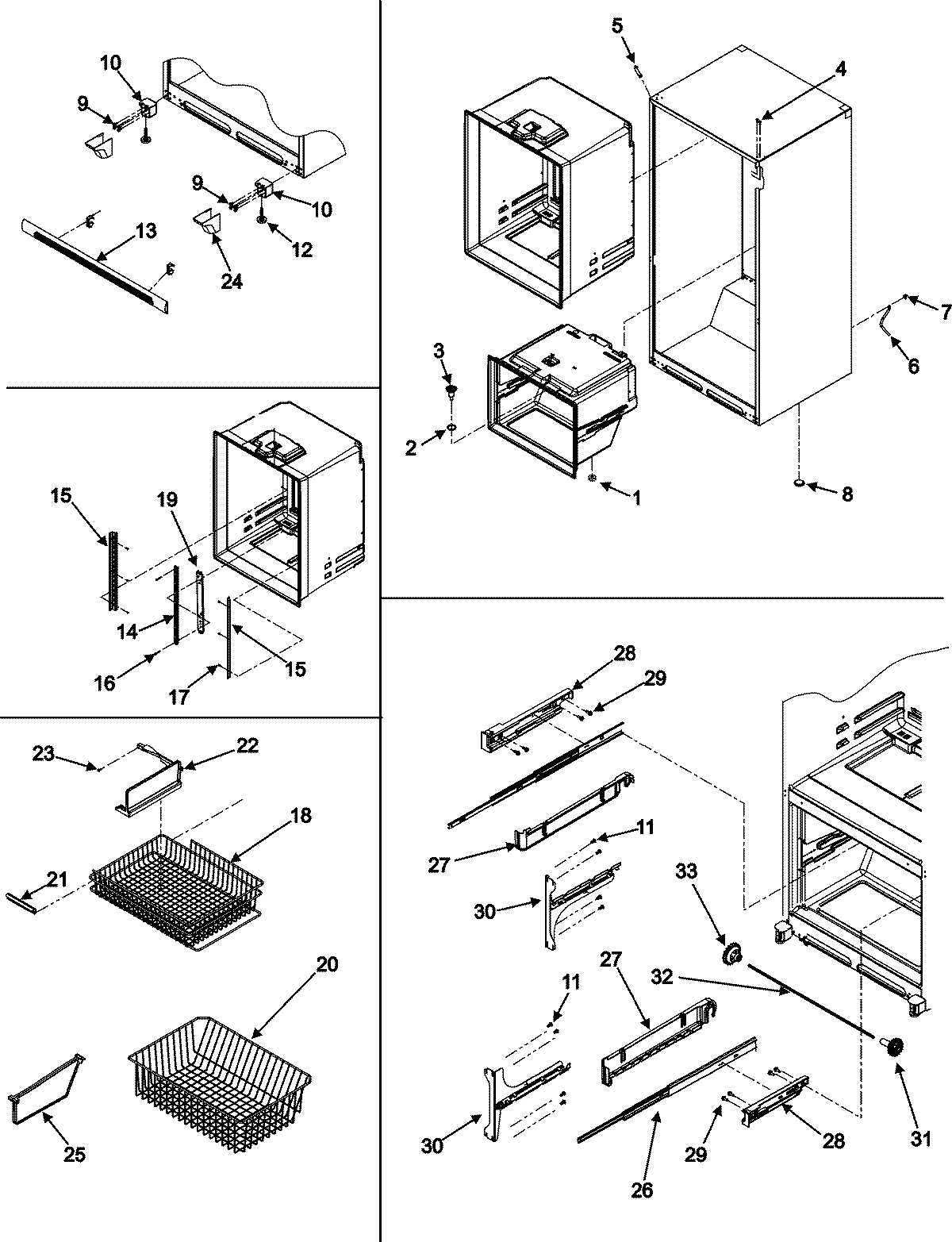 08 - INTERIOR CABINET & FREEZER SHELVES