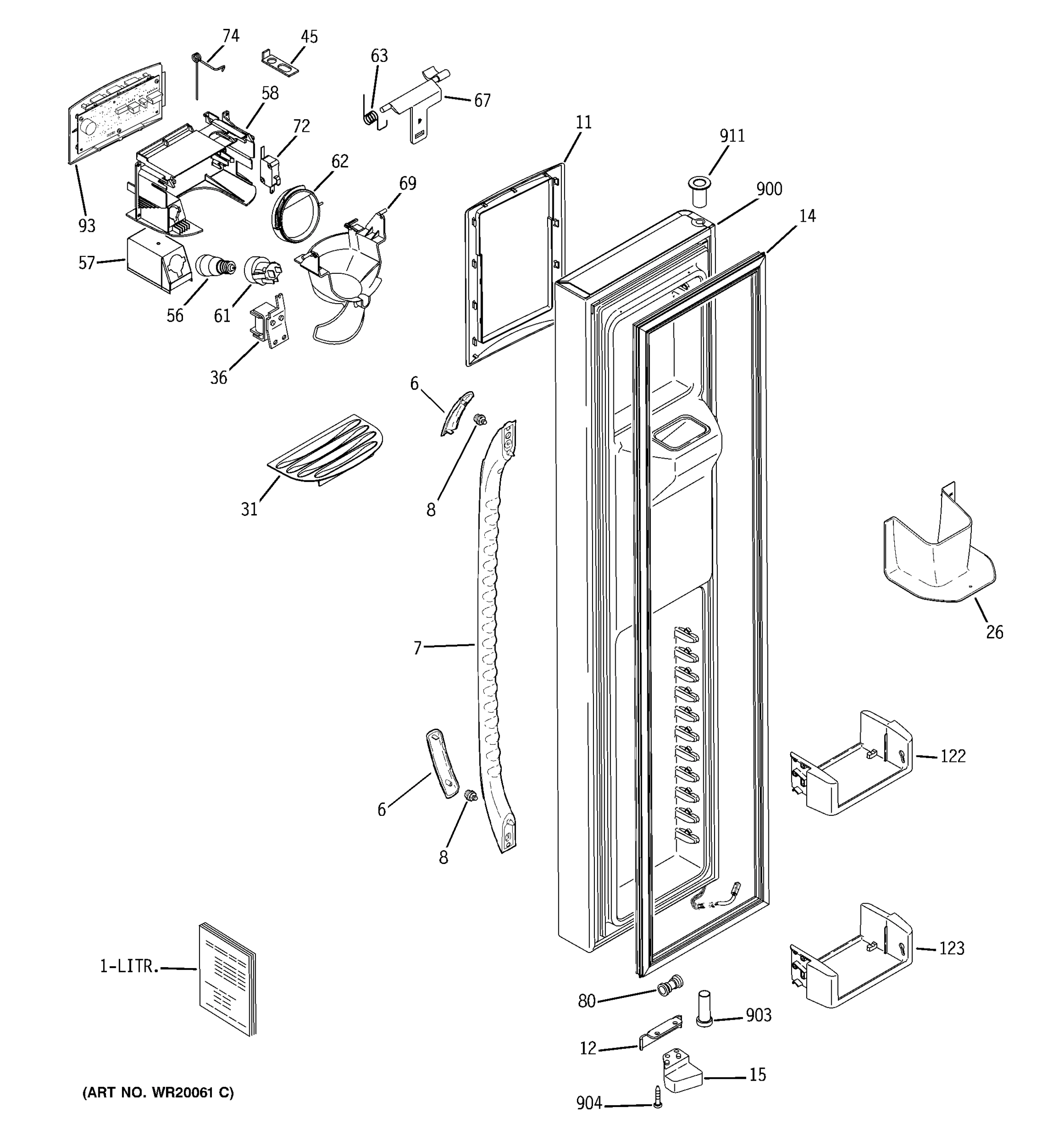 FREEZER DOOR