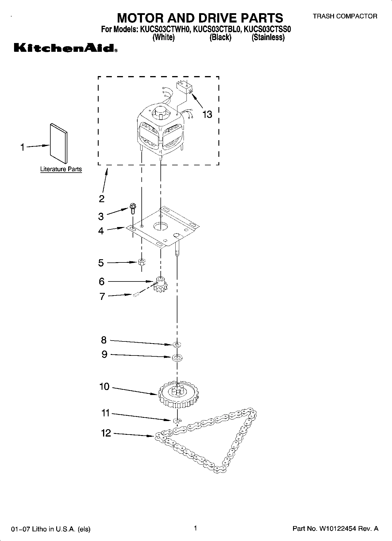 01 - MOTOR AND DRIVE PARTS