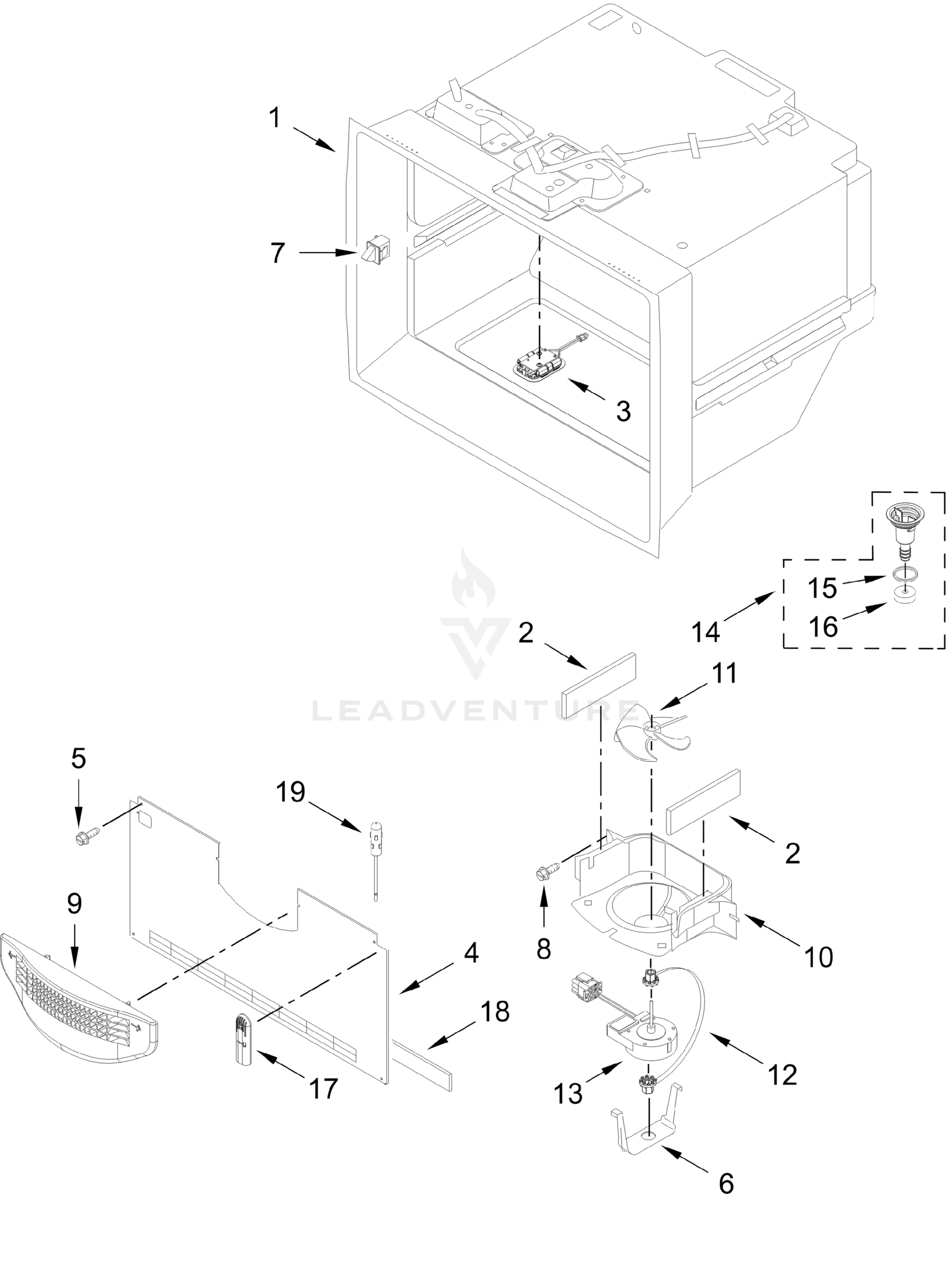 FREEZER LINER PARTS