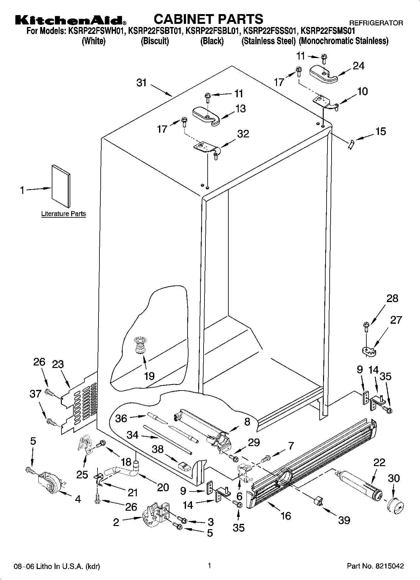 01 - CABINET PARTS
