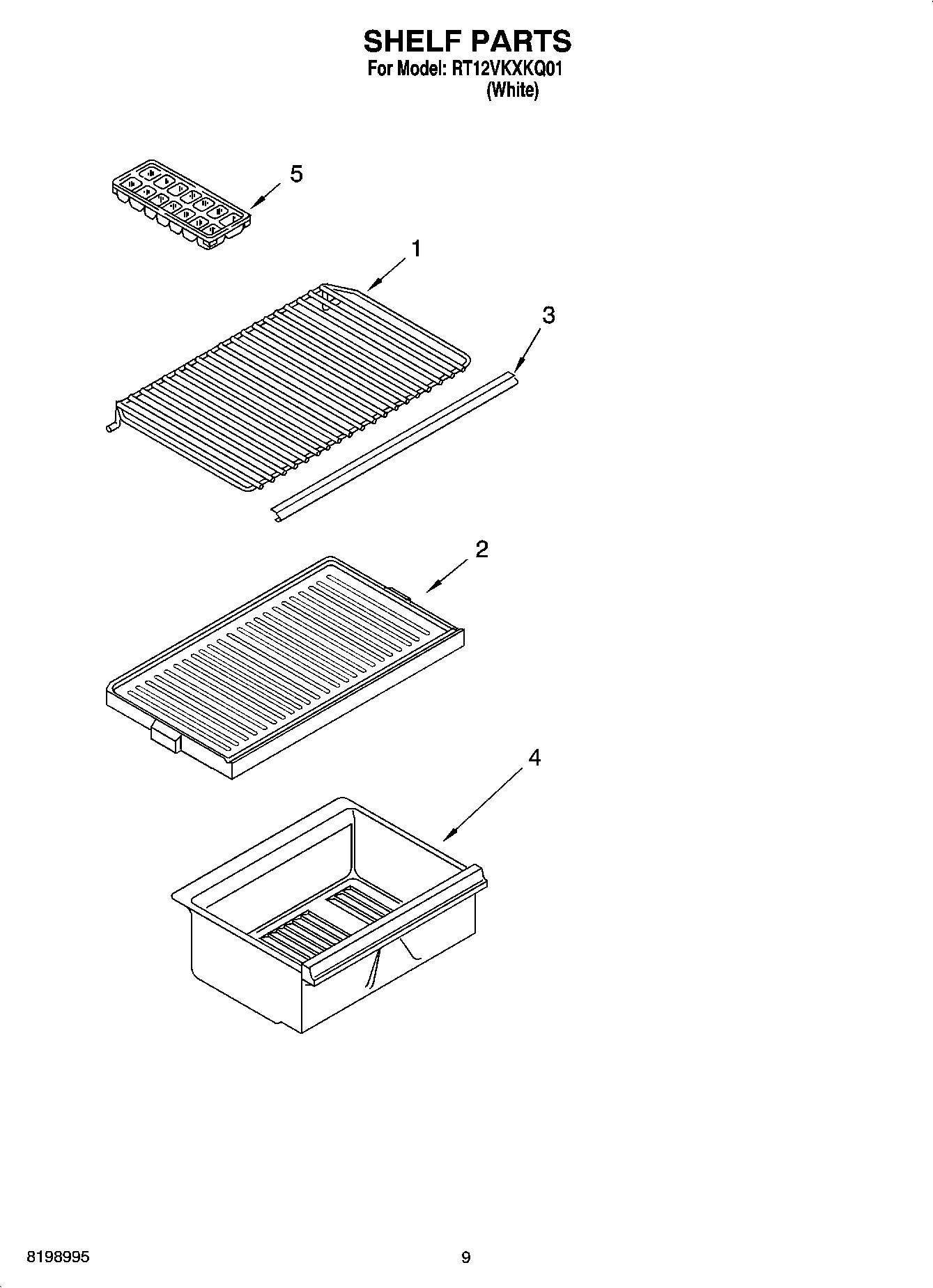 05 - SHELF PARTS, OPTIONAL PARTS (NOT INCLUDED)