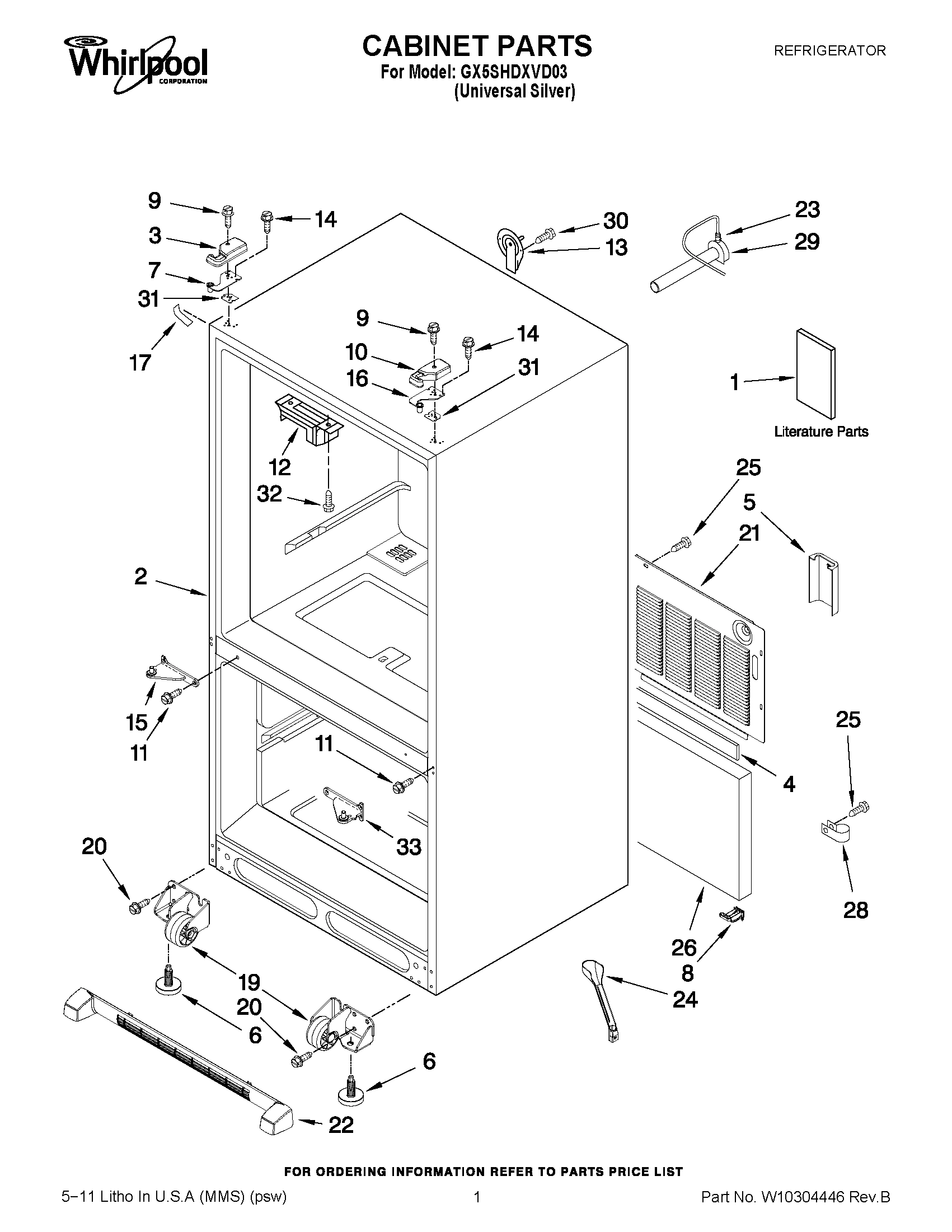 01 - CABINET PARTS