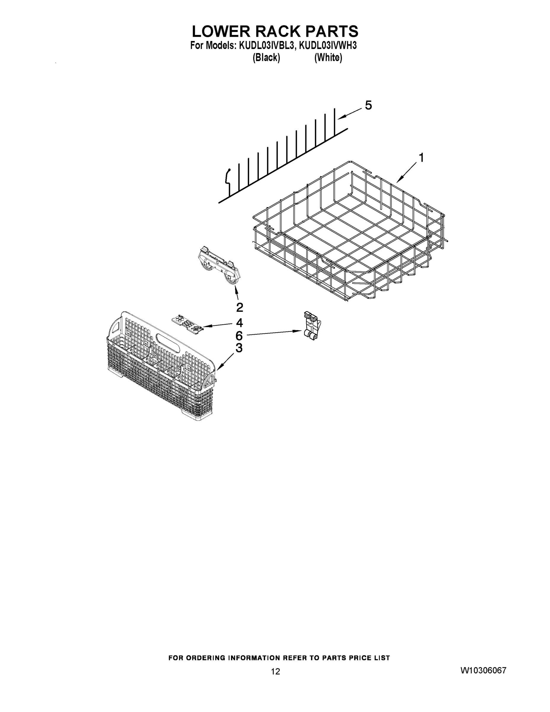 10 - LOWER RACK PARTS