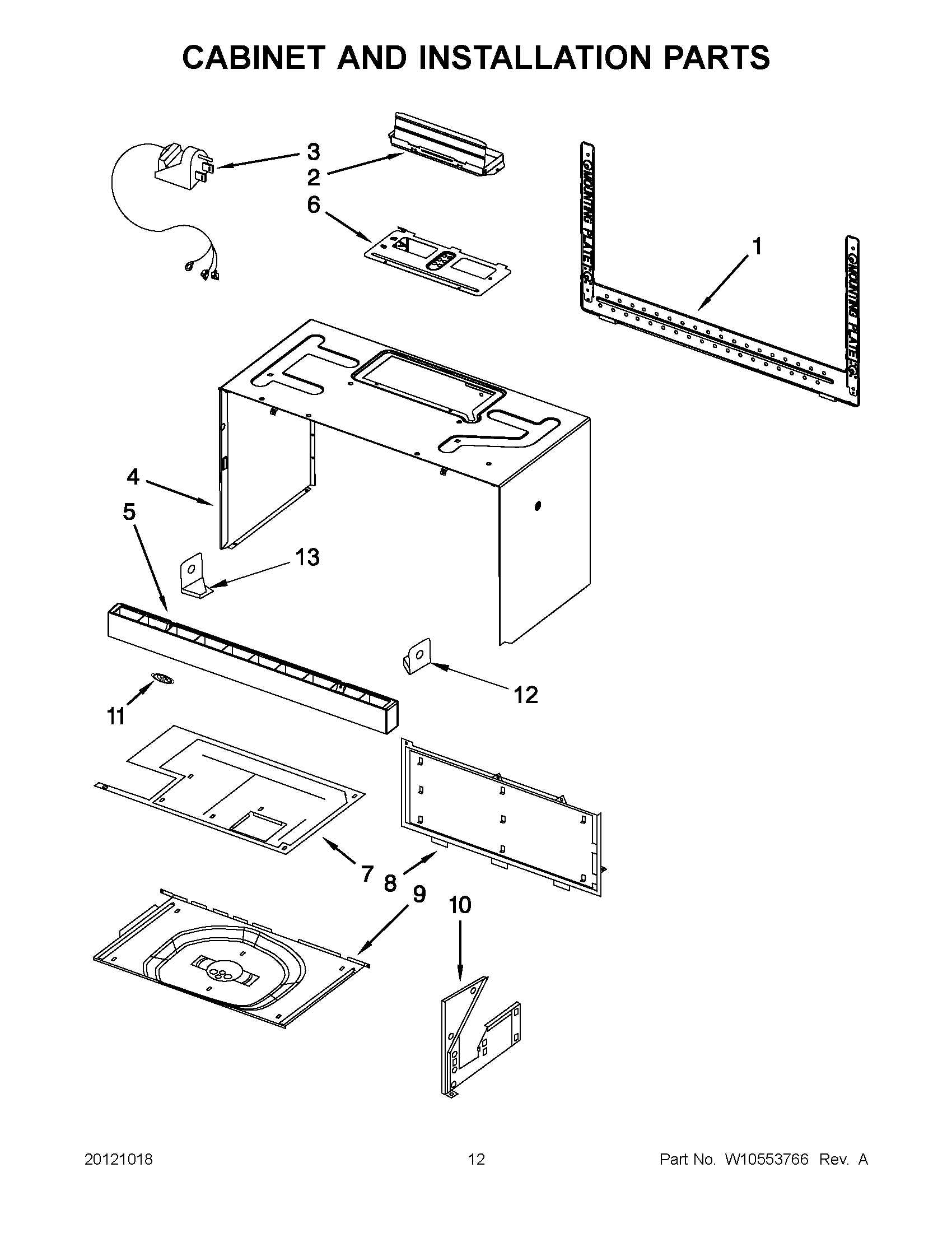 06 - CABINET AND INSTALLATION PARTS