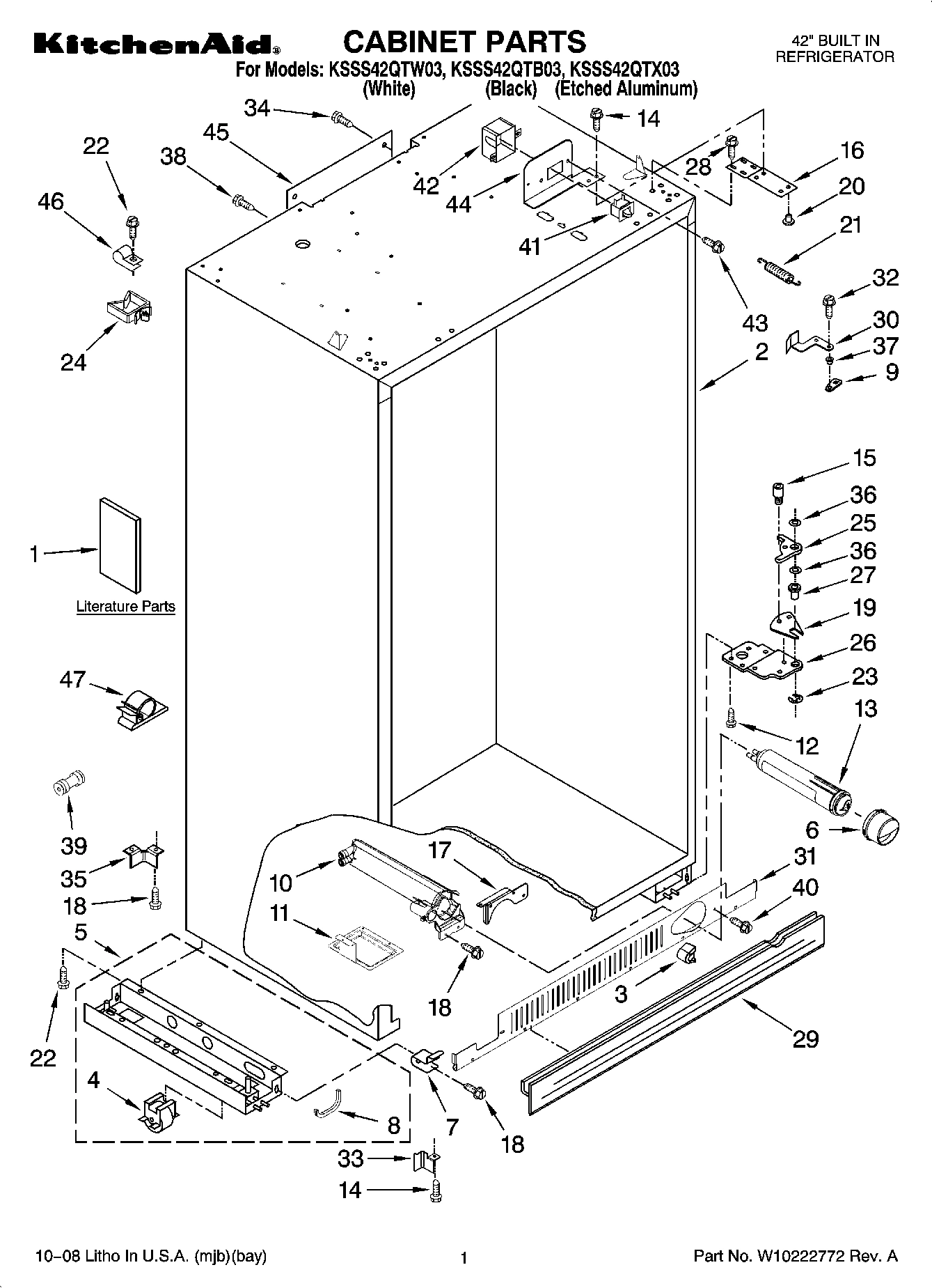 01 - CABINET PARTS