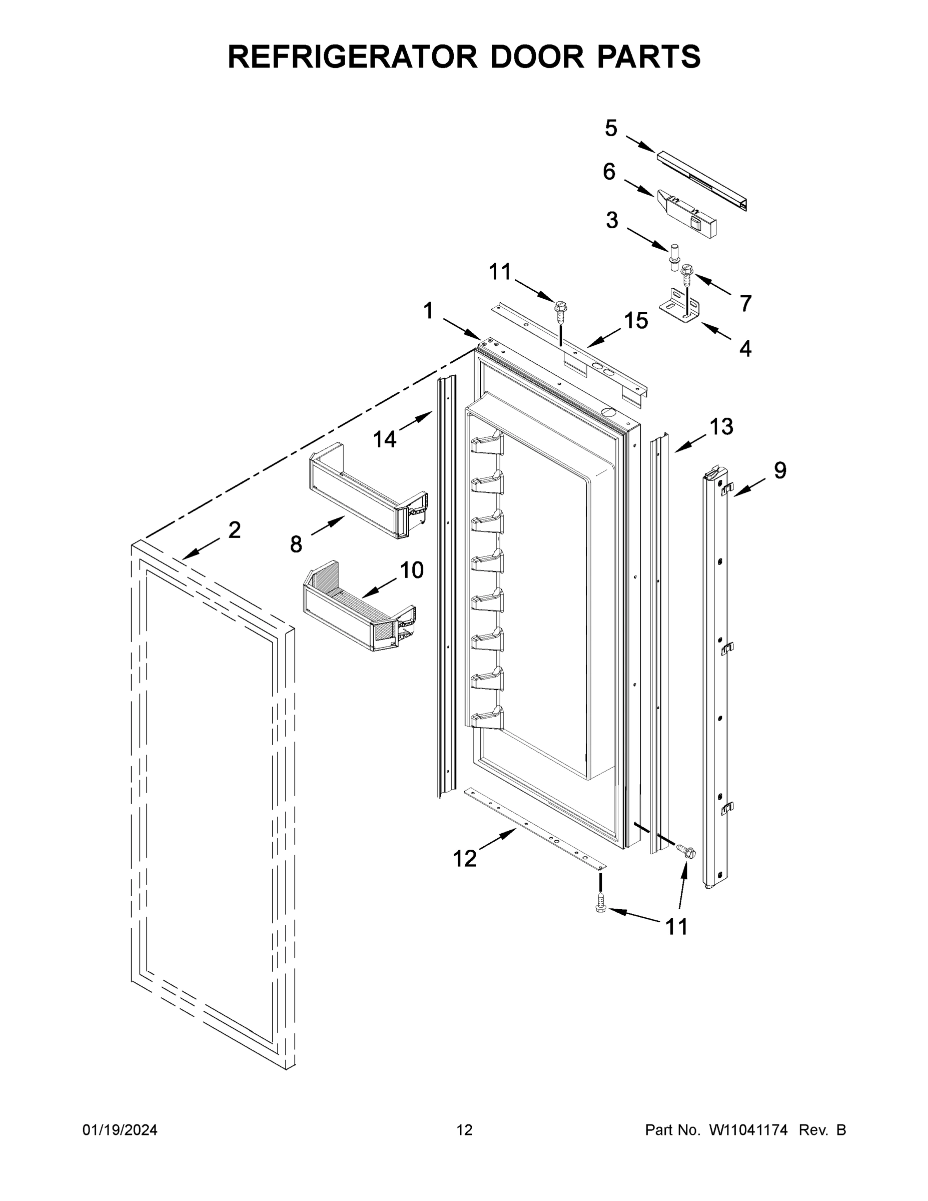 07 - REFRIGERATOR DOOR PARTS