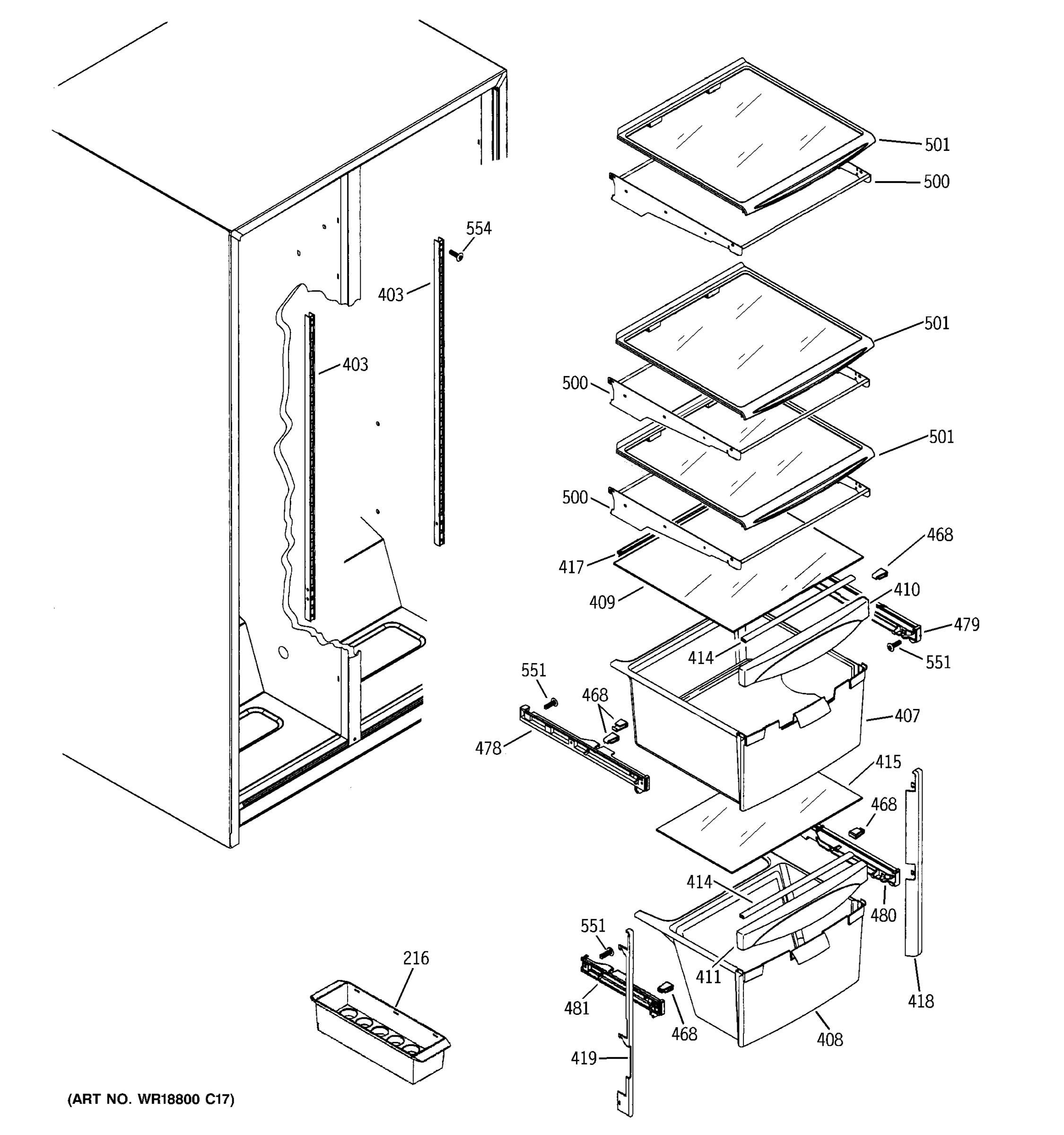FRESH FOOD SHELVES
