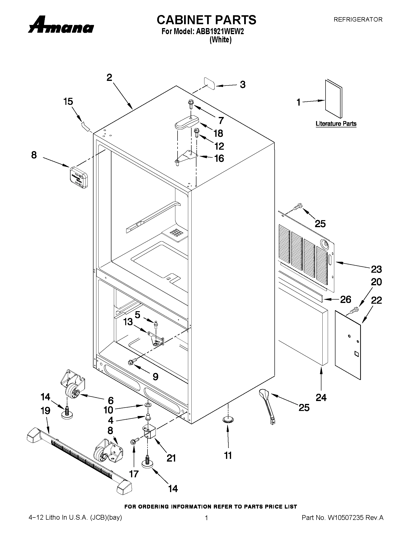 01 - CABINET PARTS