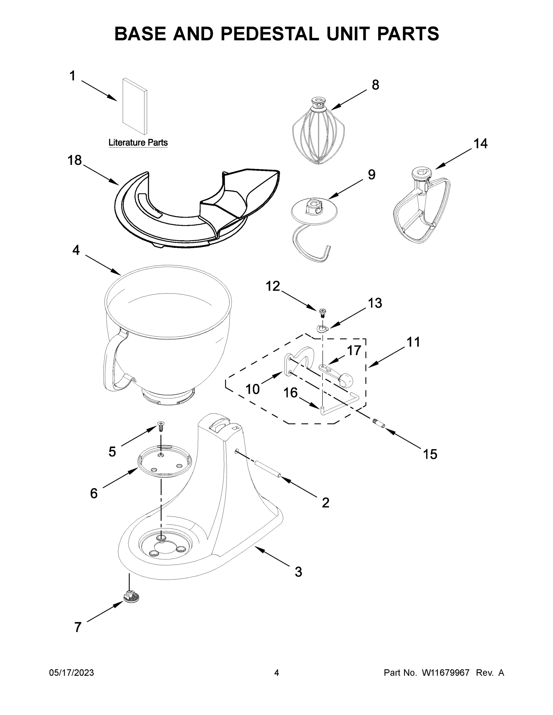 03 - BASE AND PEDESTAL UNIT PARTS