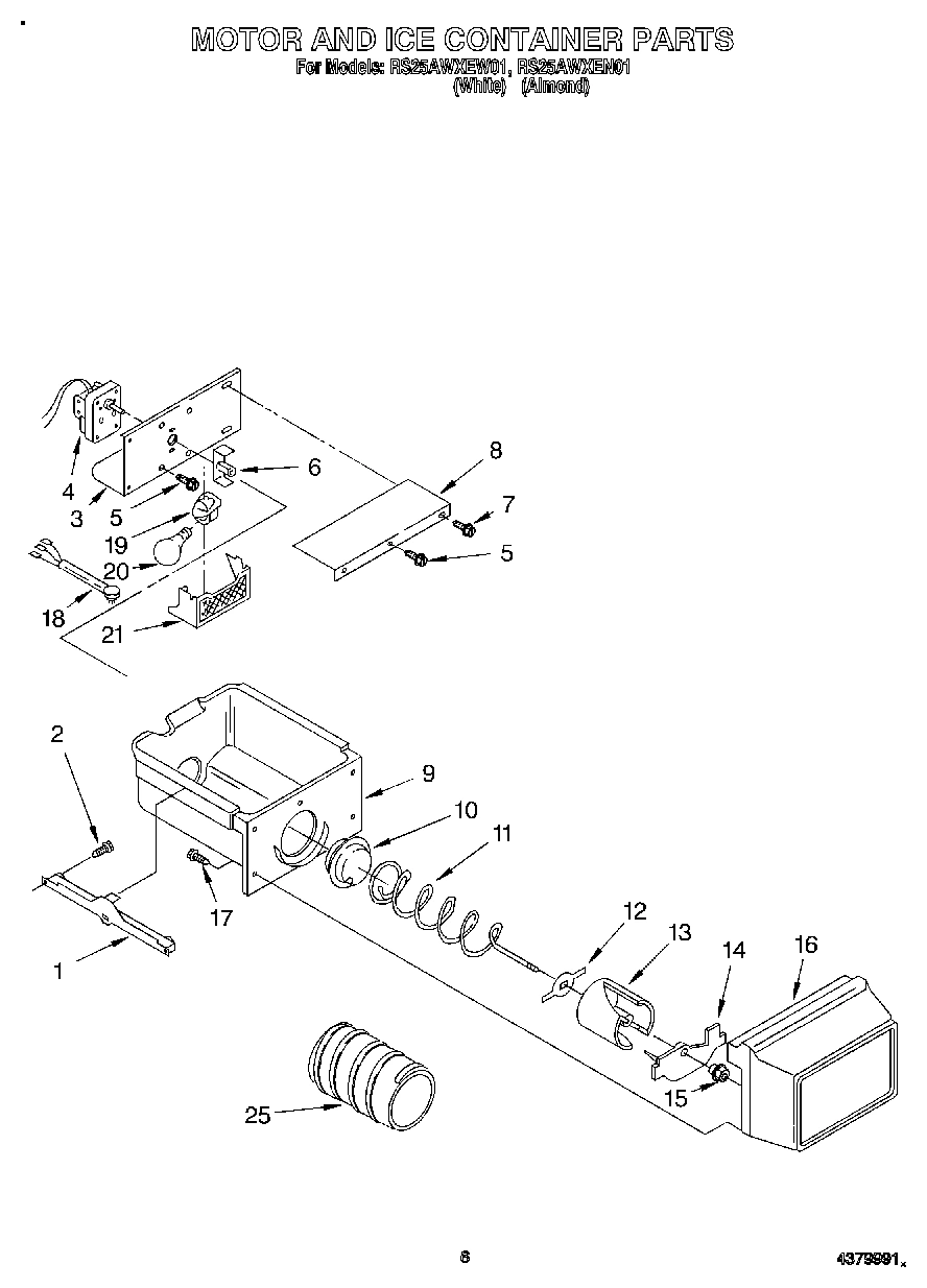 05 - MOTOR AND ICE CONTAINER