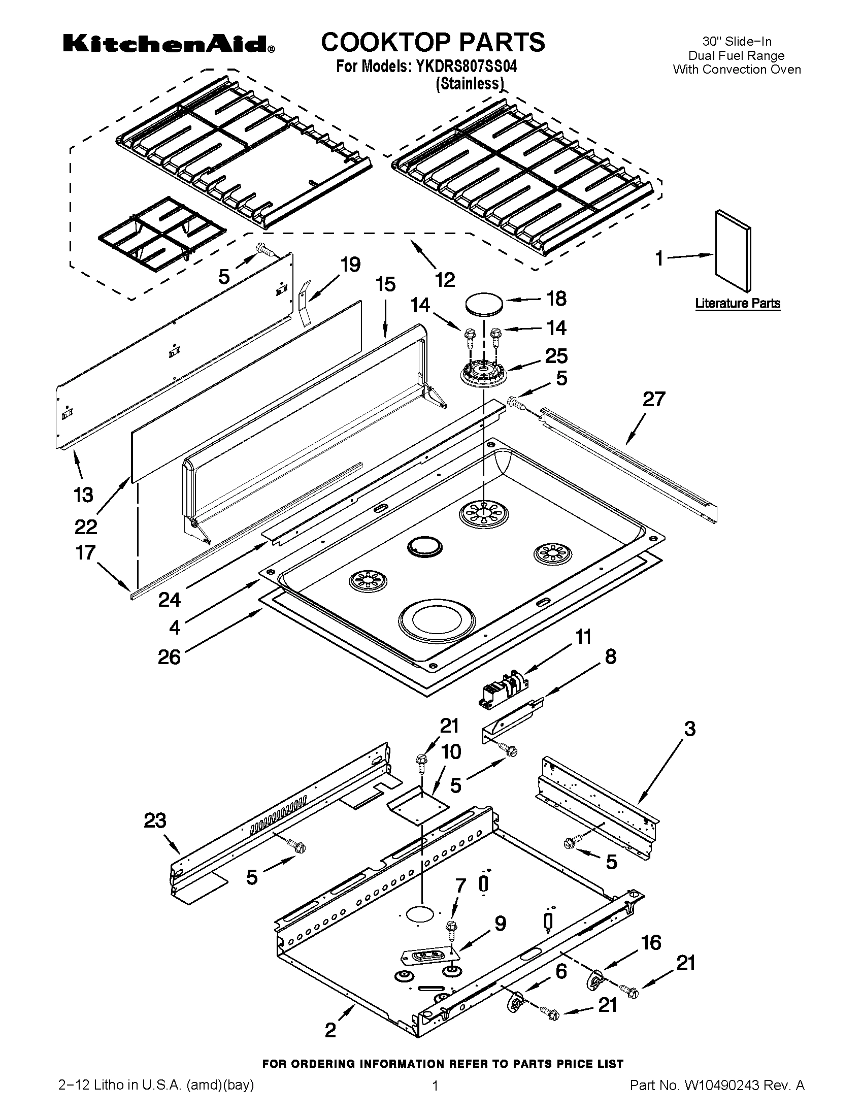 01 - COOKTOP PARTS