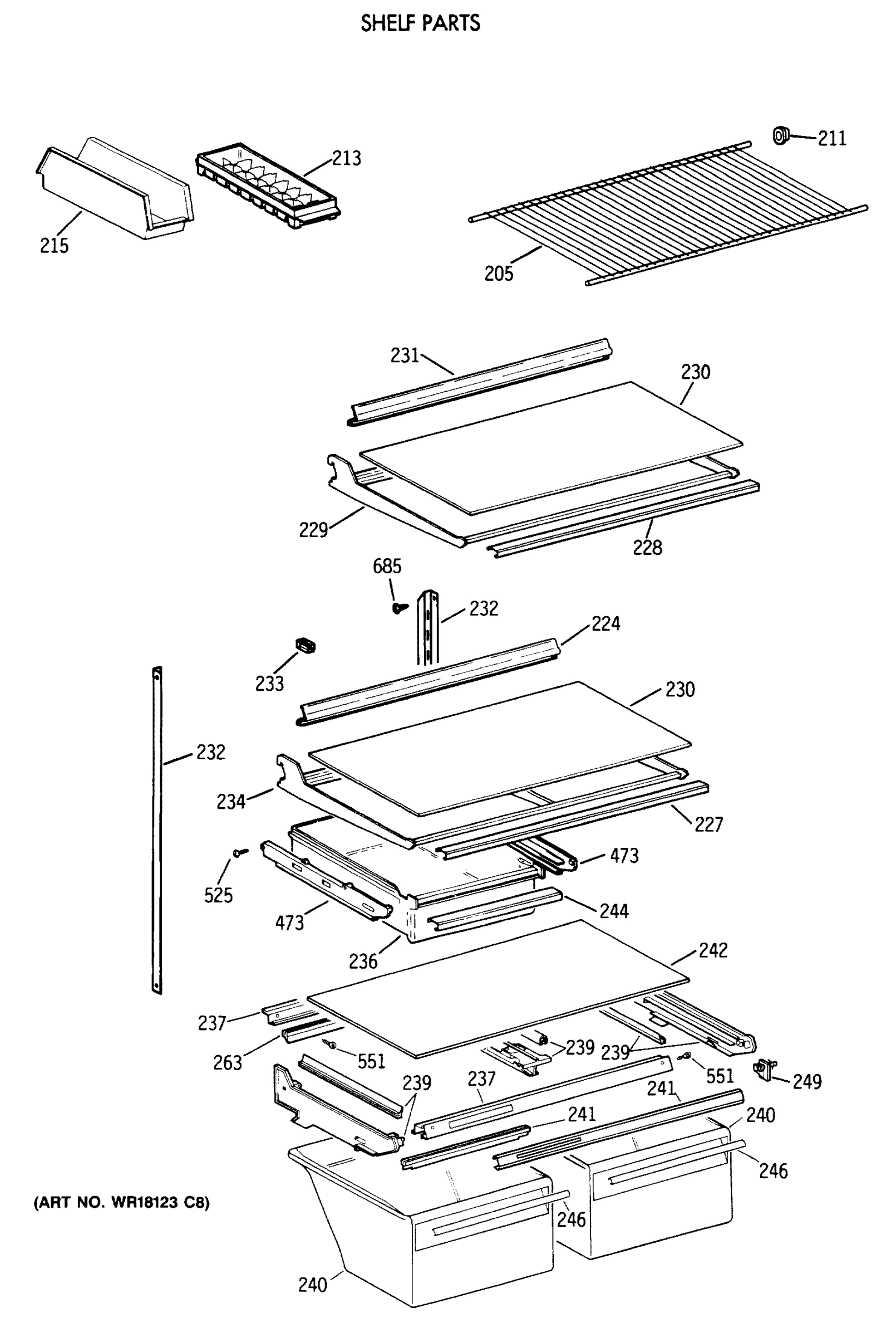 SHELF PARTS