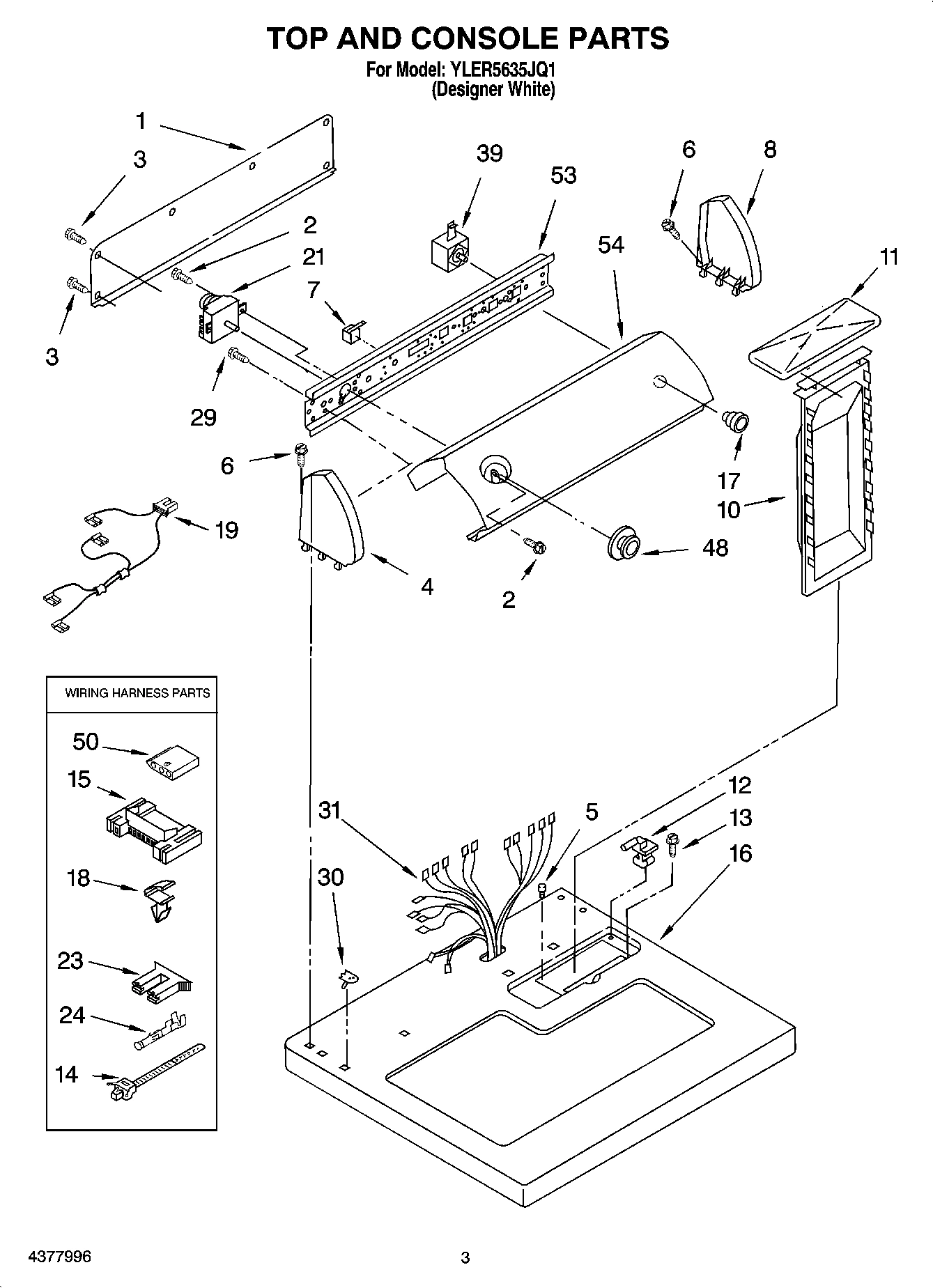 02 - TOP AND CONSOLE PARTS