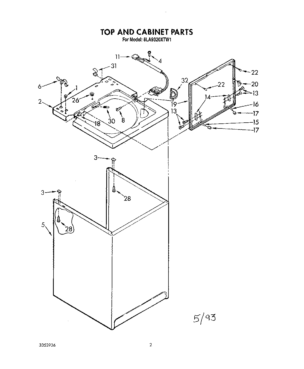 01 - TOP AND CABINET, LIT/OPTIONAL