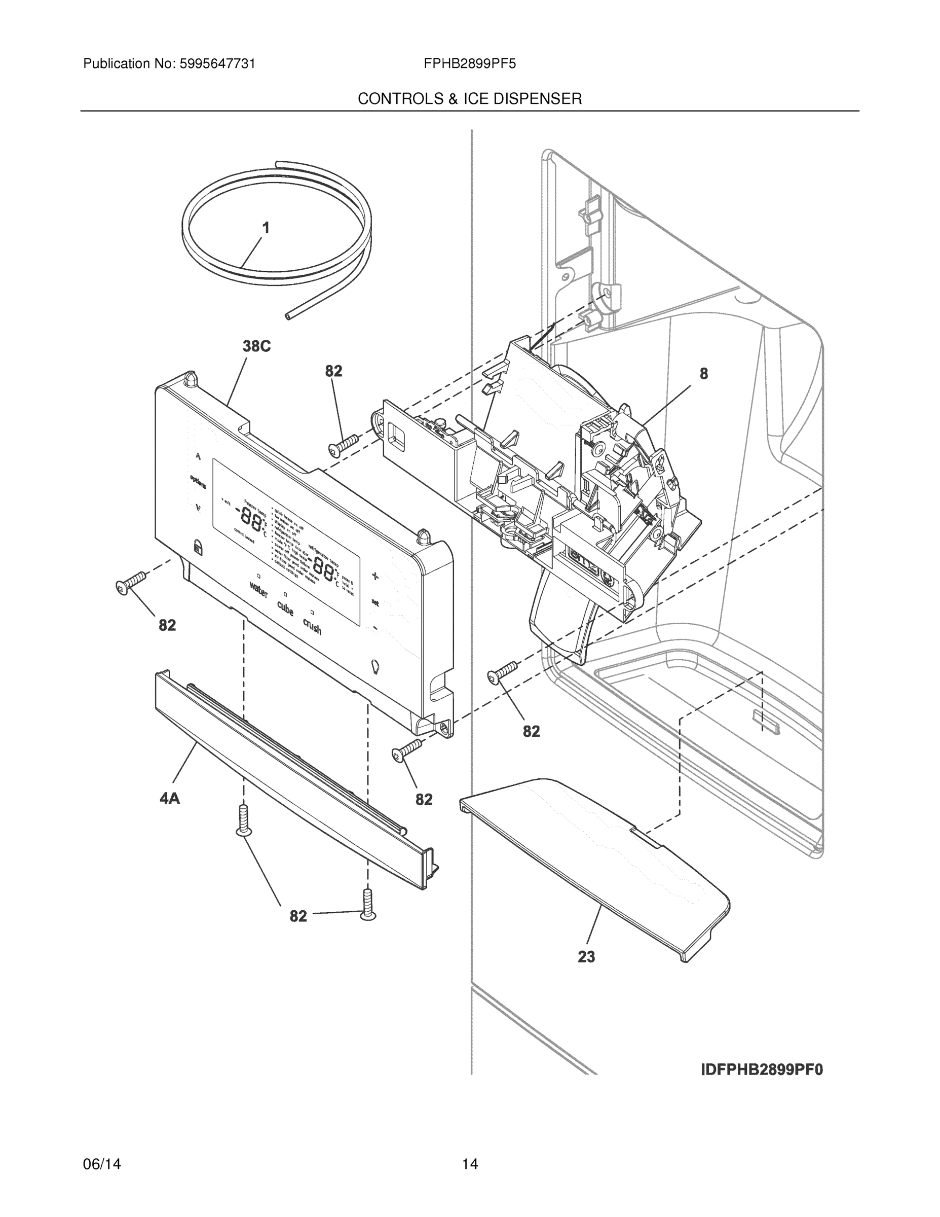 13 - CONTROLS & ICE DISPENSER