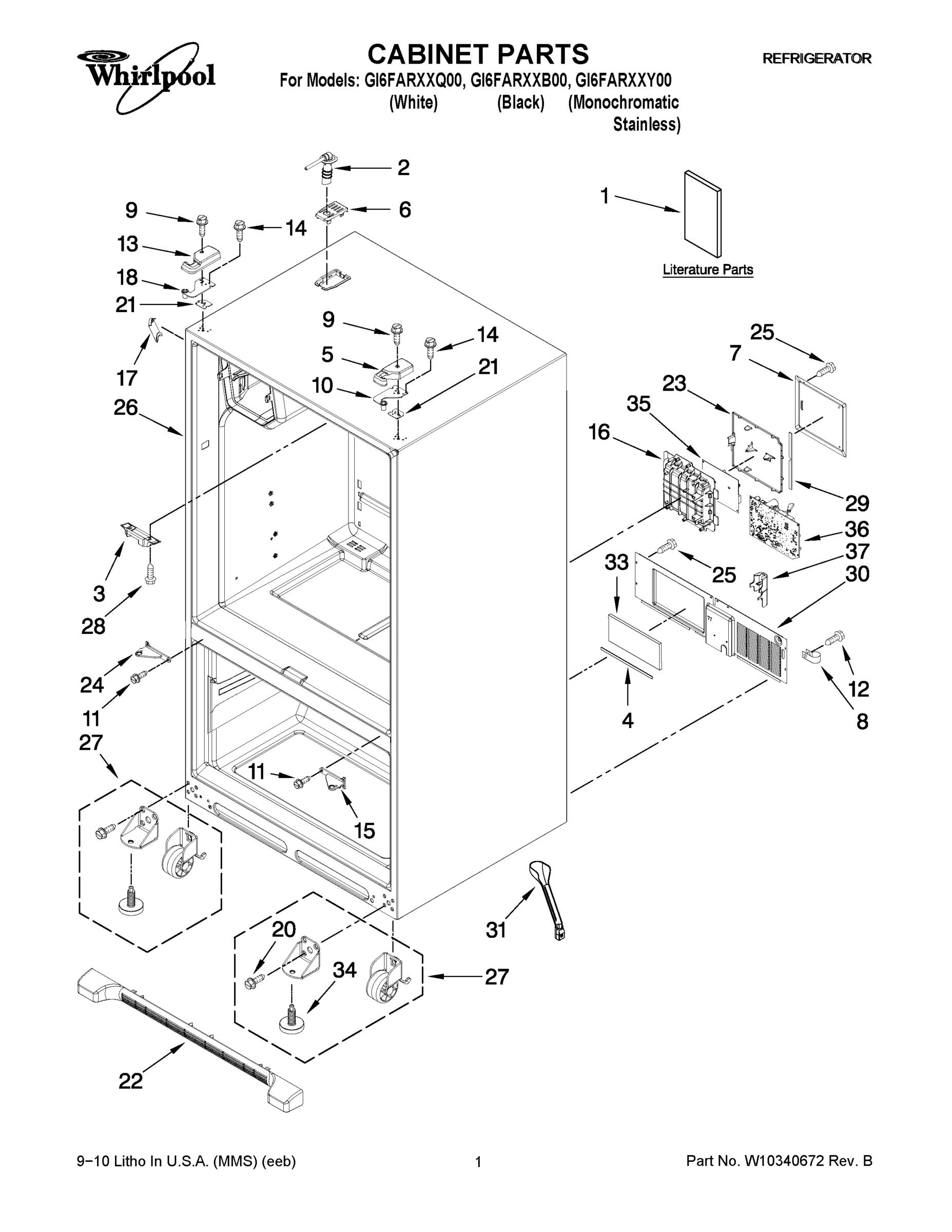 01 - CABINET PARTS
