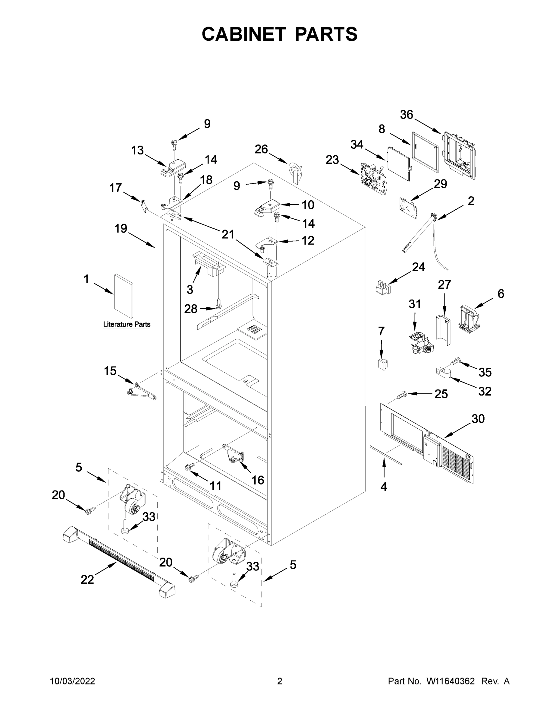 02 - CABINET PARTS