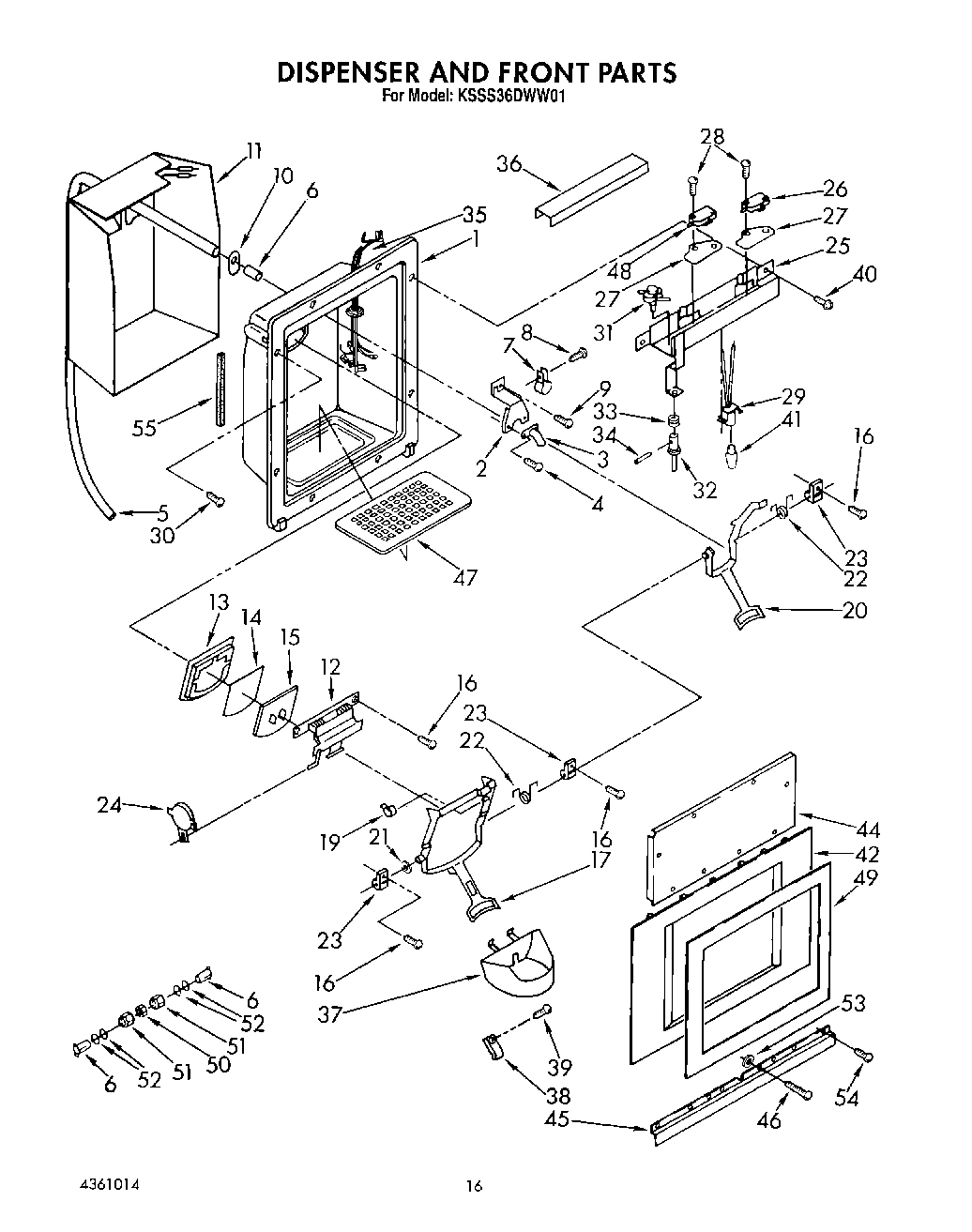 12 - DISPENSER AND FRONT