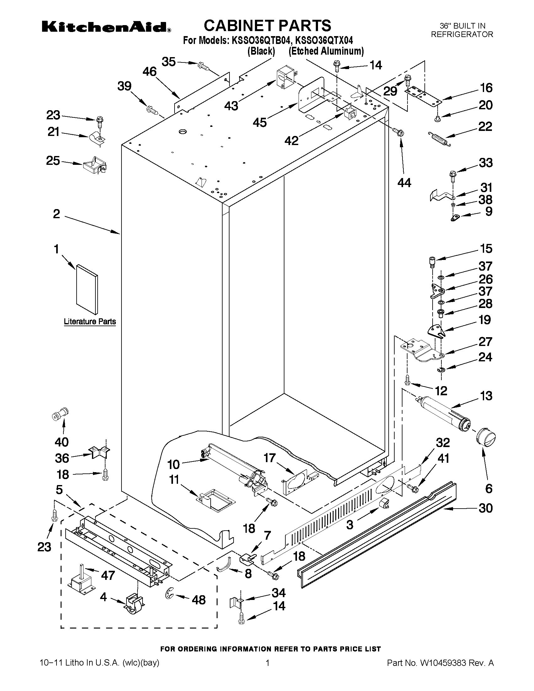 01 - CABINET PARTS