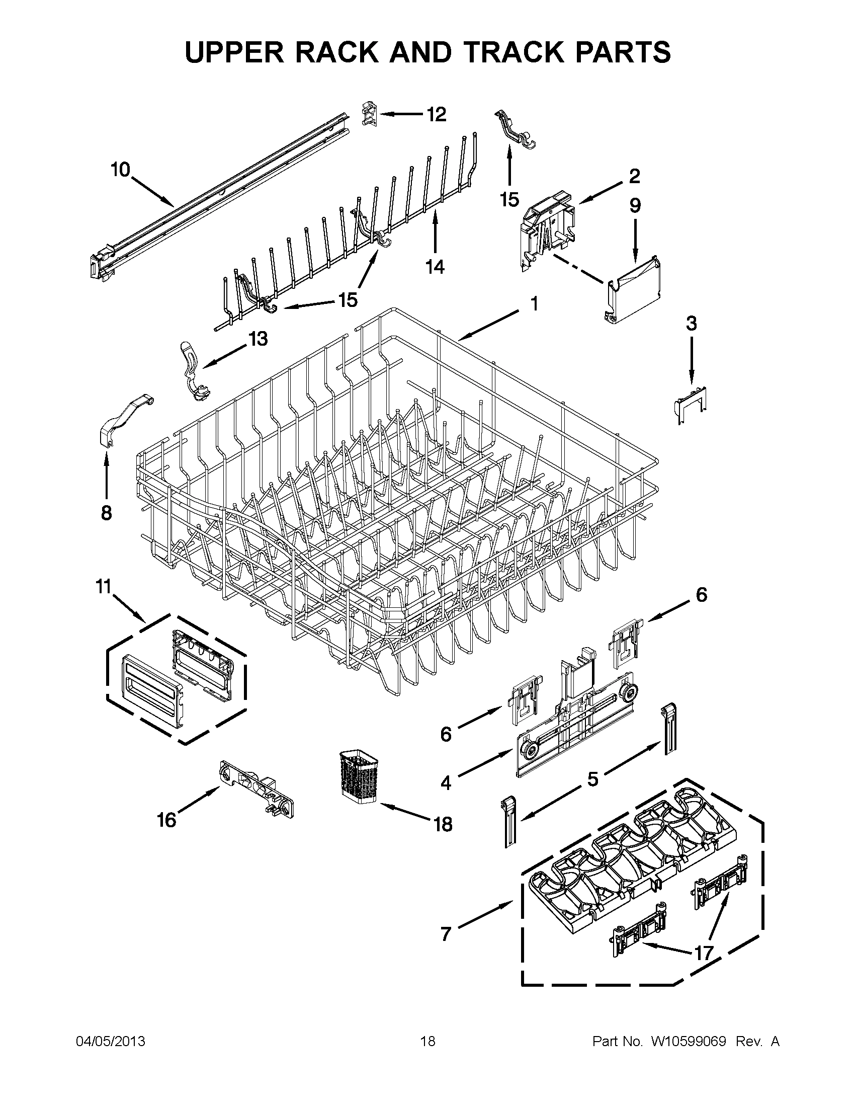 09 - UPPER RACK AND TRACK PARTS