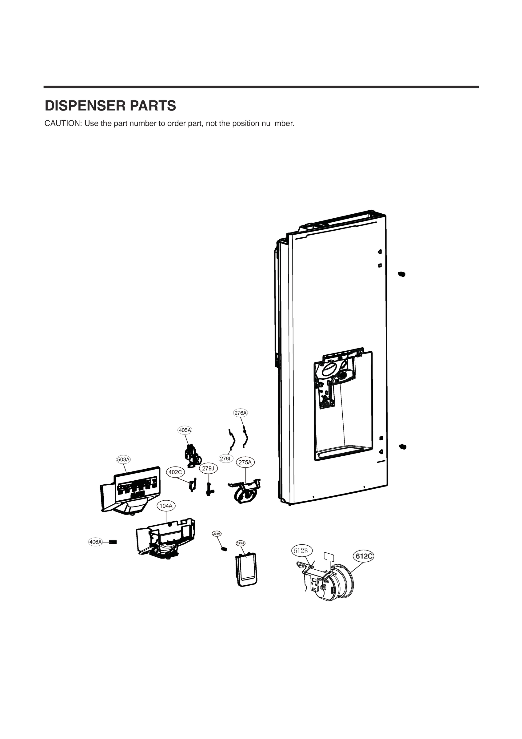 DISPENSER PARTS