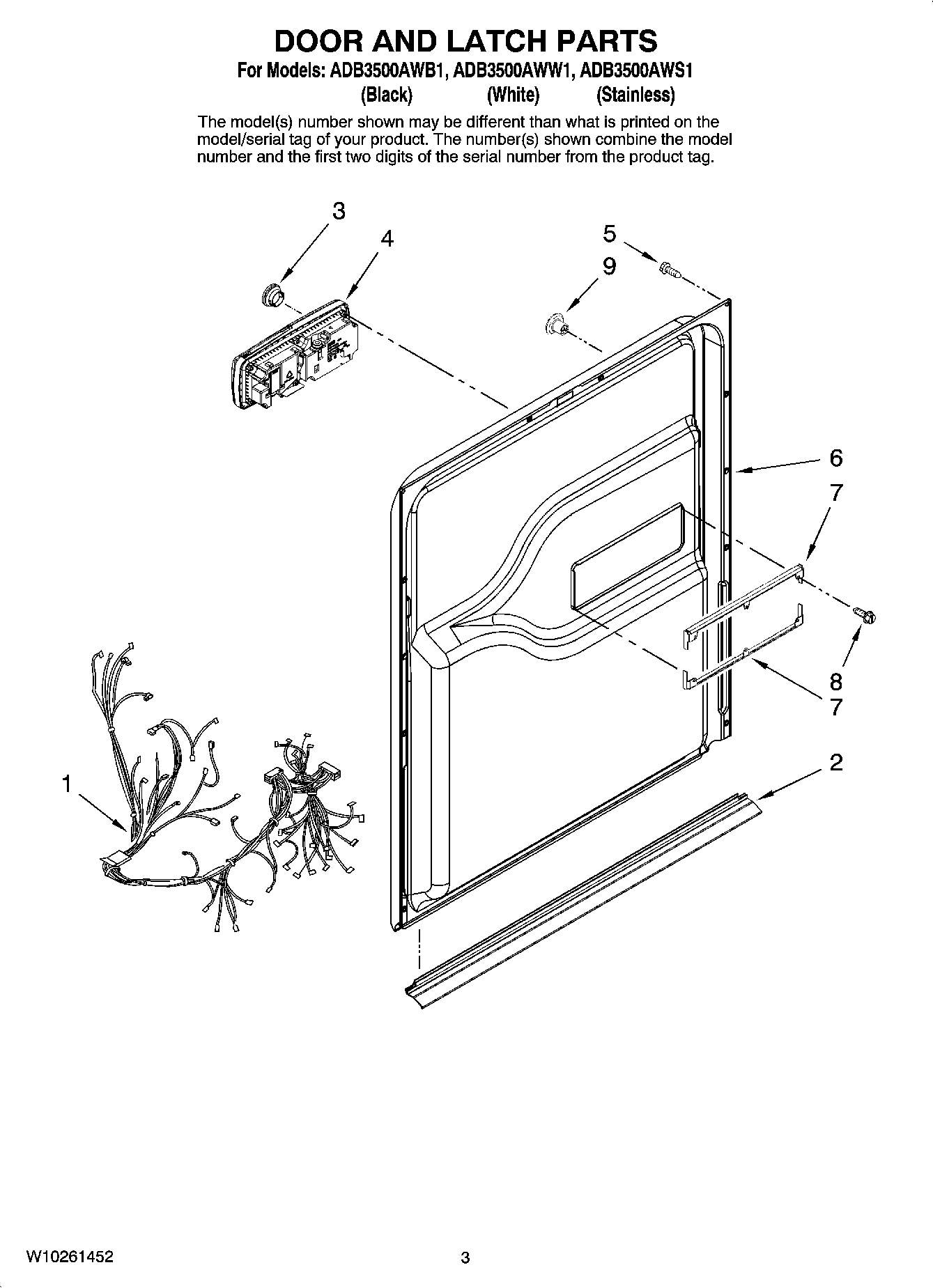 03 - DOOR AND LATCH PARTS