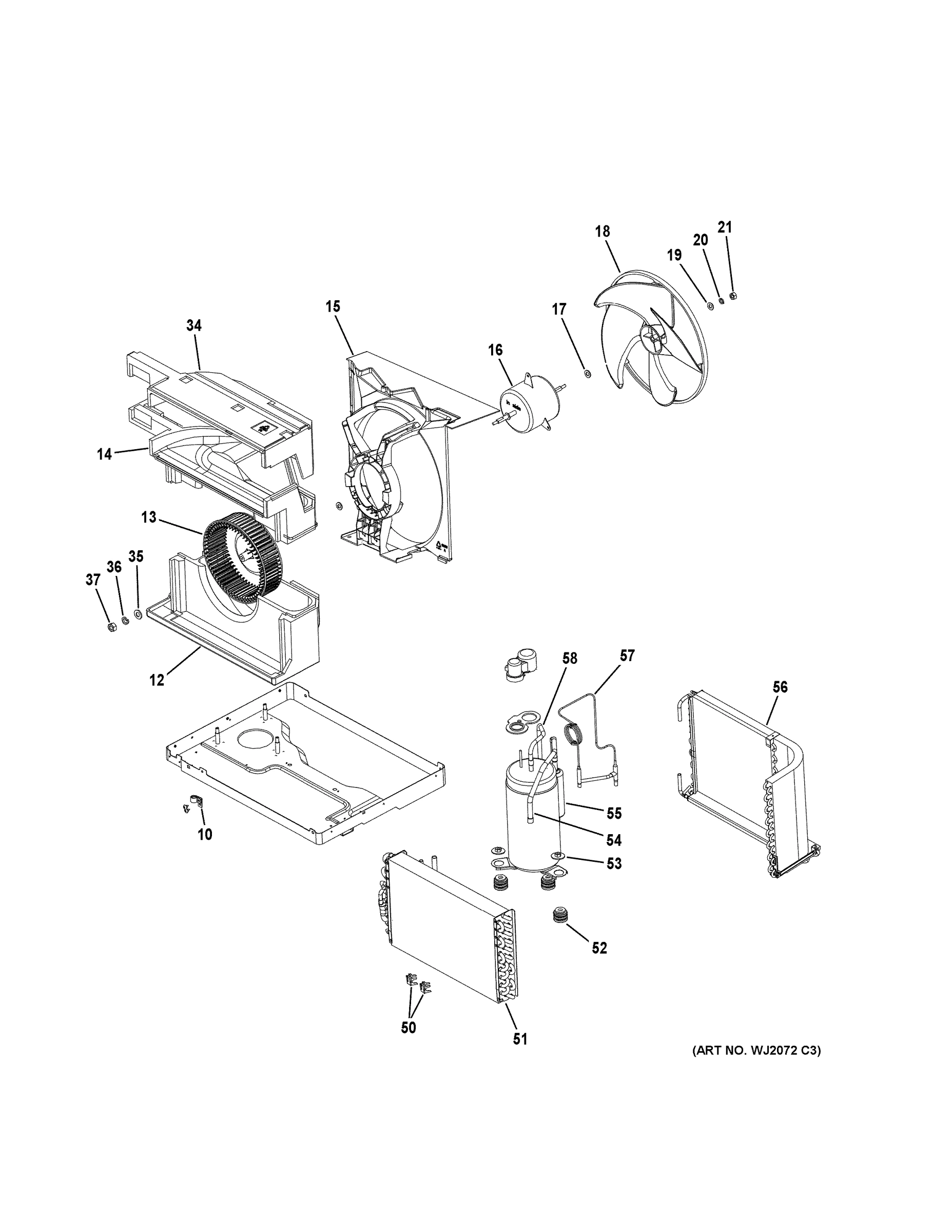 BASE PAN & UNIT PARTS