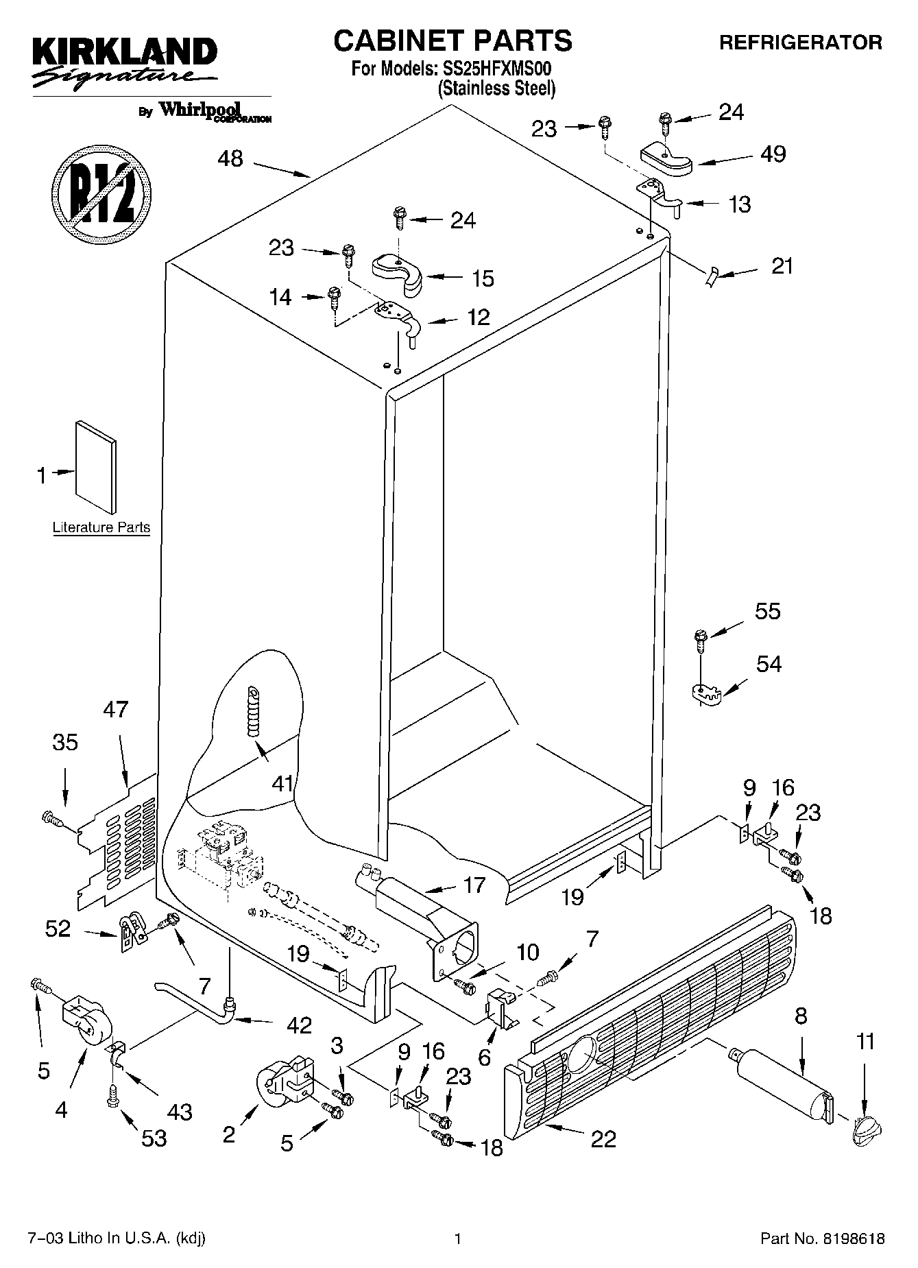 01 - CABINET PARTS