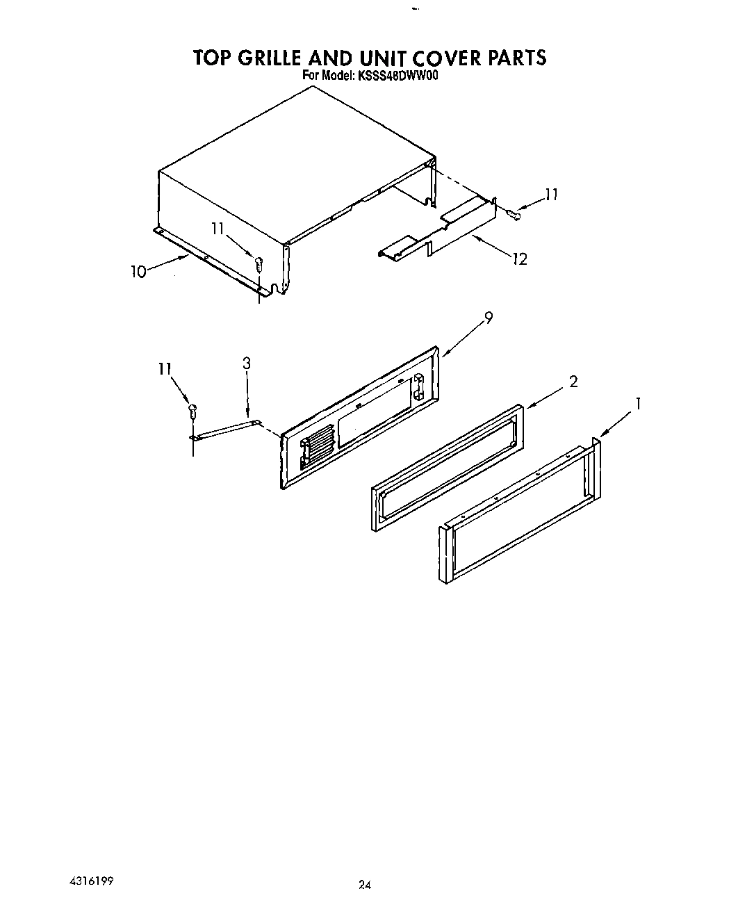 18 - TOP GRILLE AND UNIT COVER