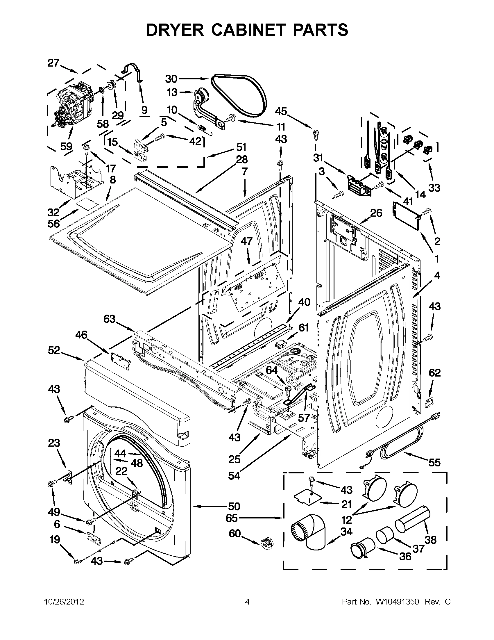 02 - DRYER CABINET PARTS