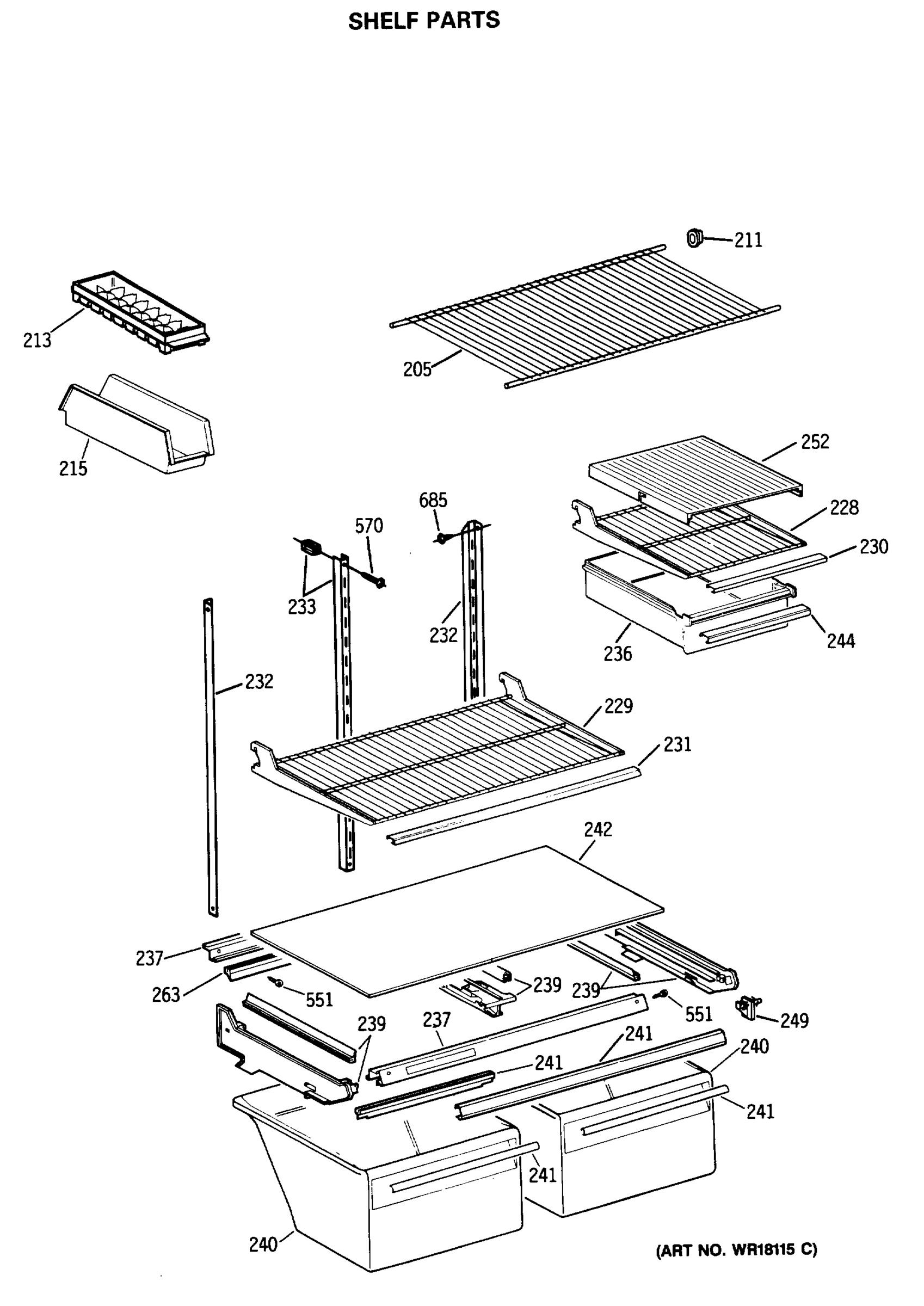 SHELF PARTS