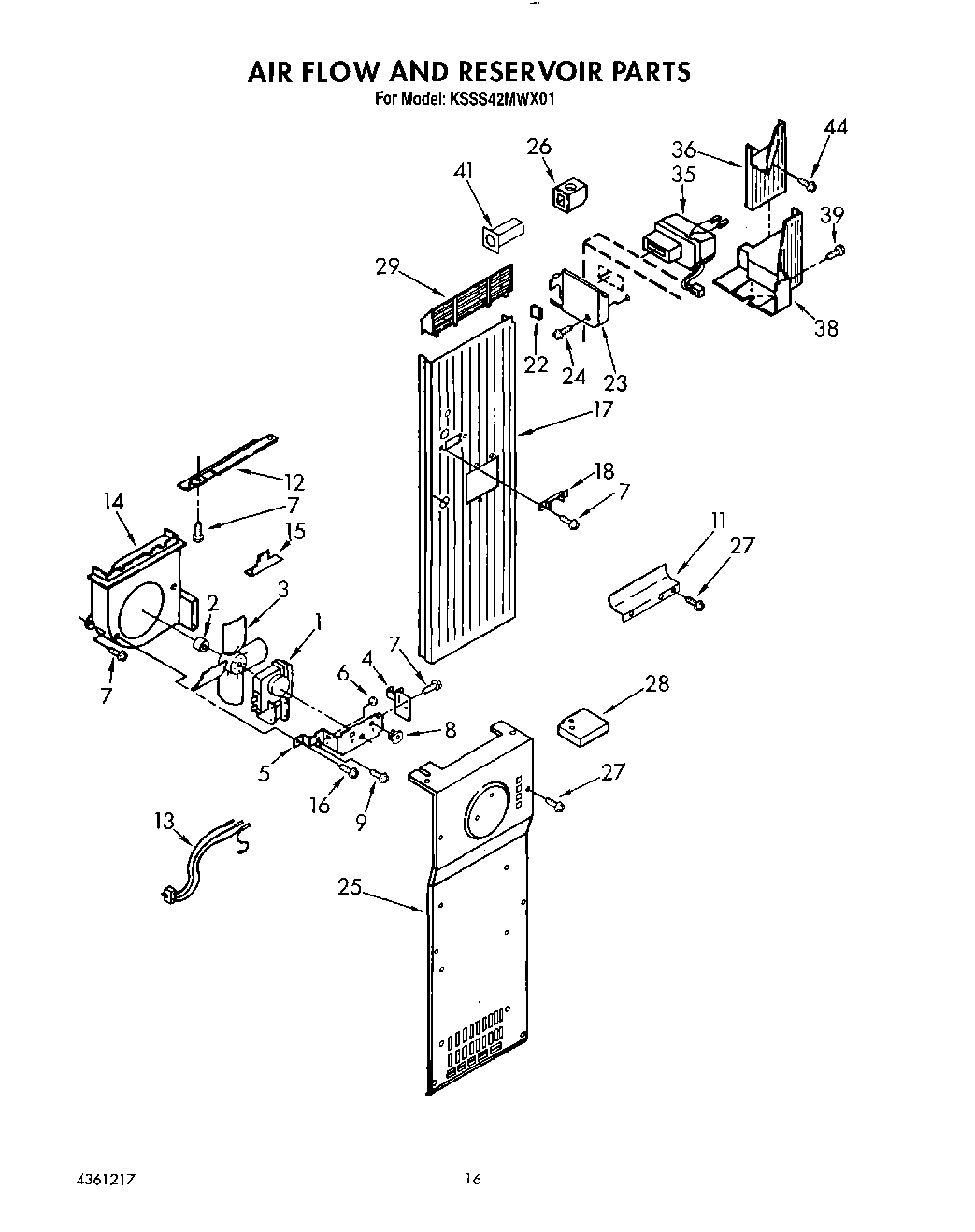 14 - AIR FLOW AND RESERVOIR