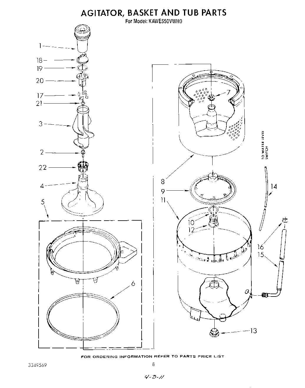 05 - AGITATOR, BASKET AND TUB