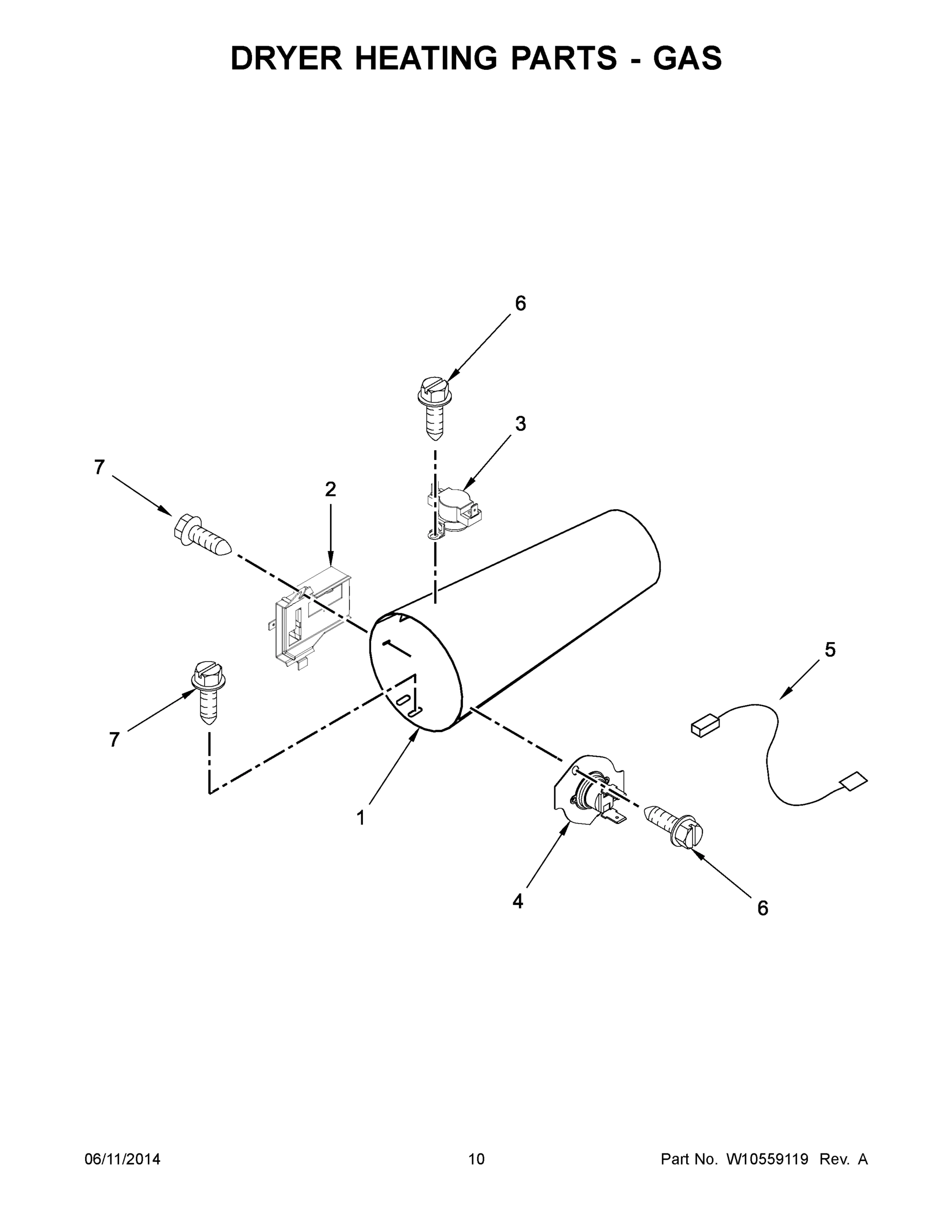06 - DRYER HEATING PARTS-GAS