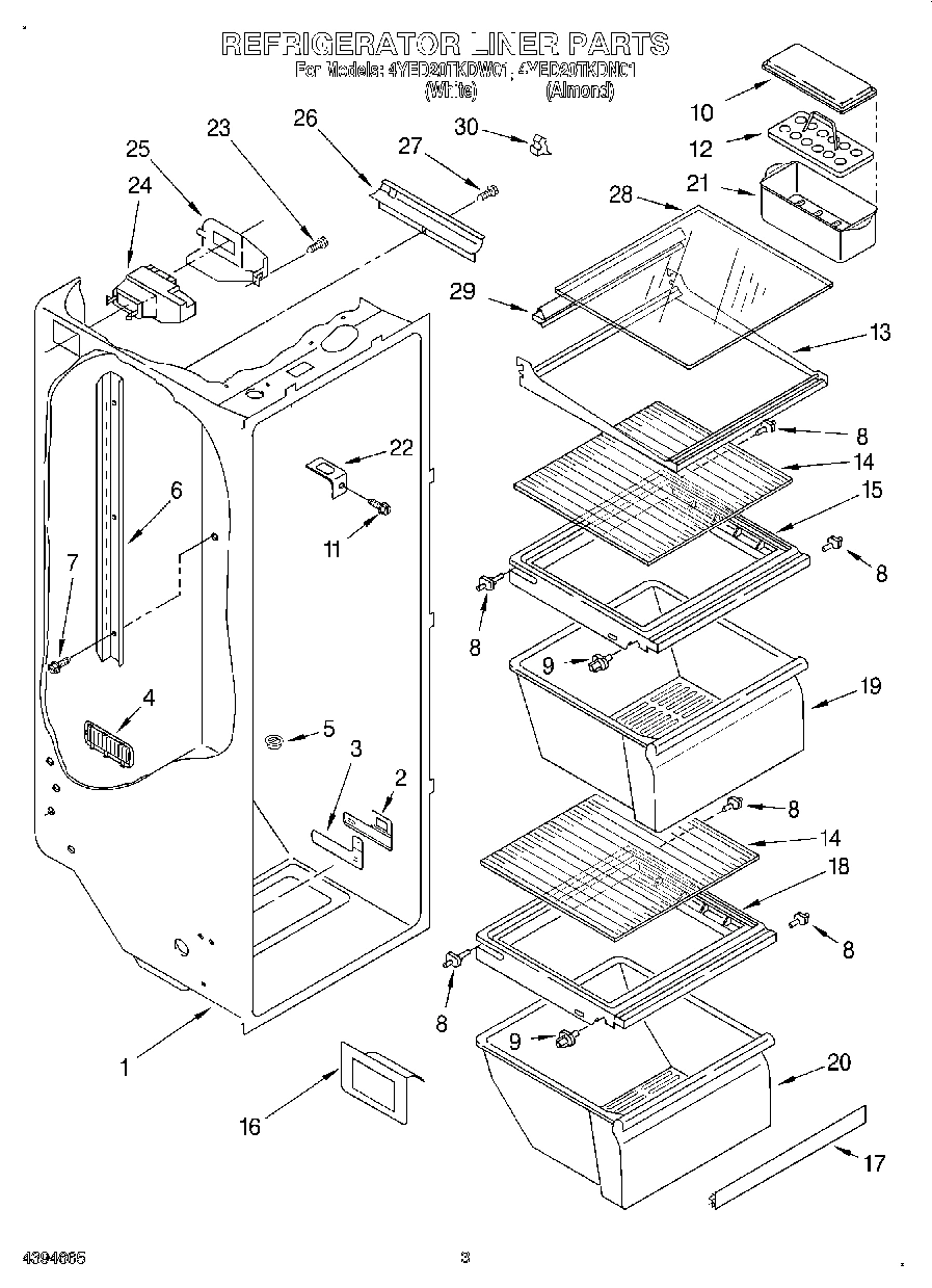 02 - REFRIGERATOR LINER