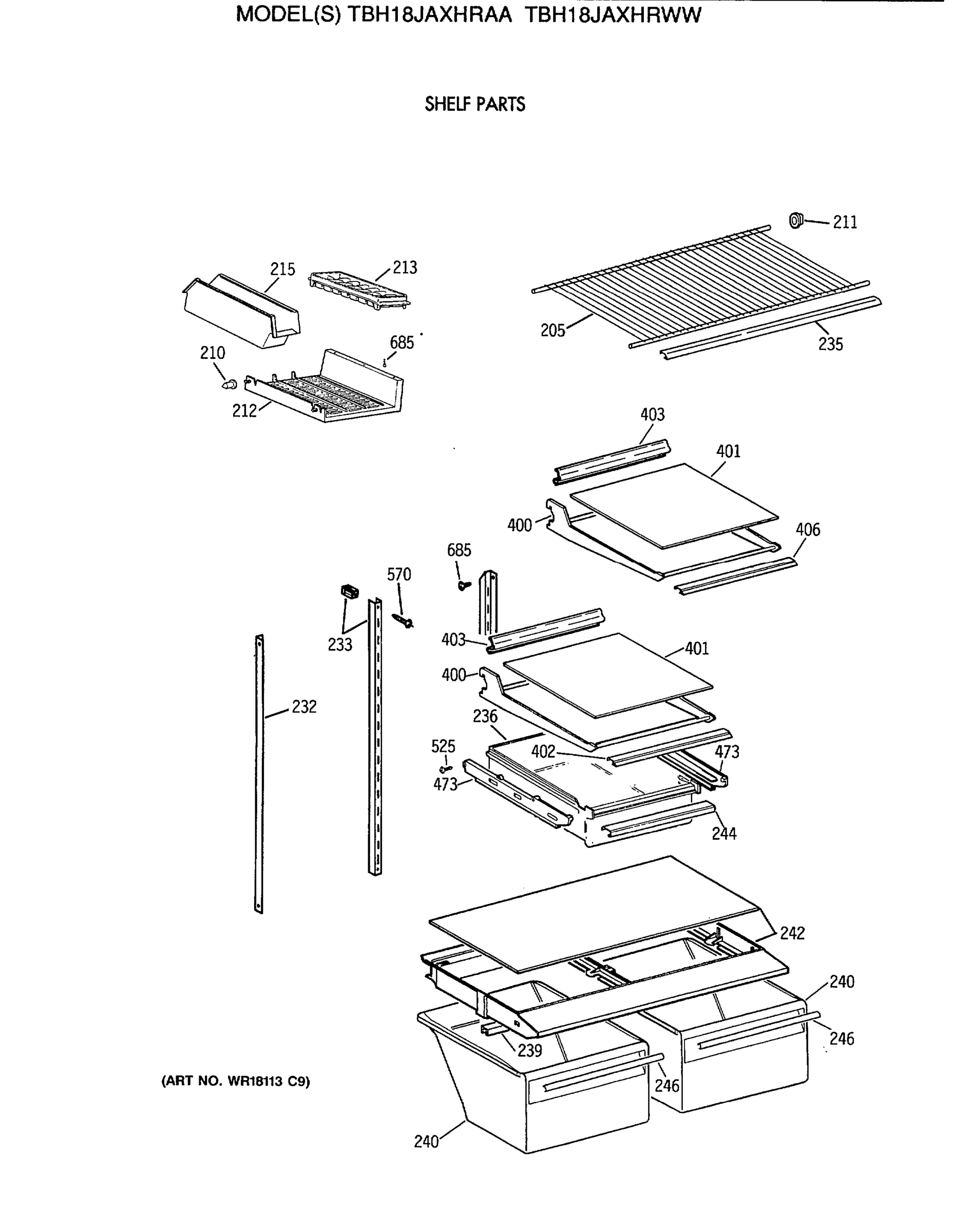 SHELF PARTS