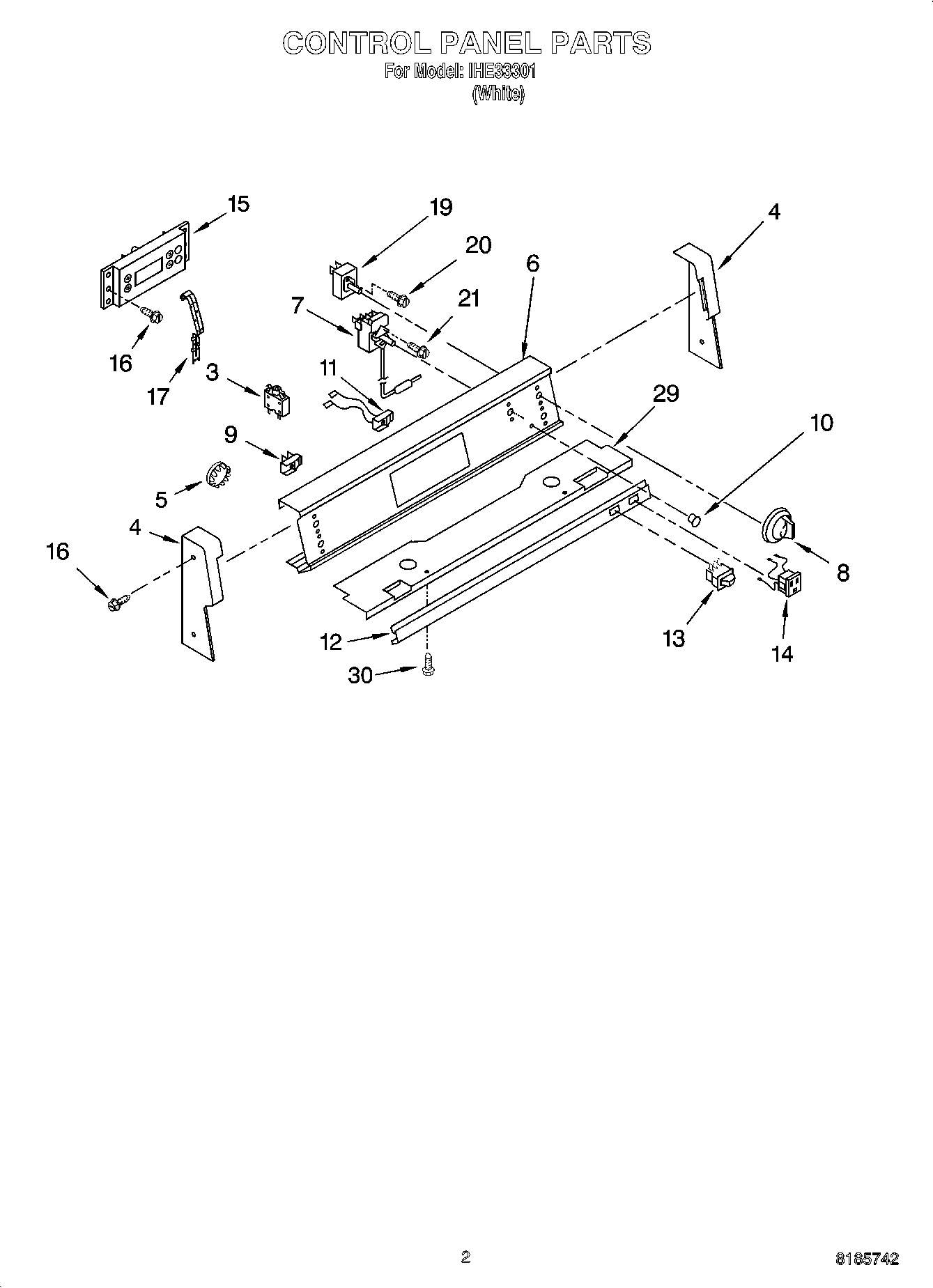 02 - CONTROL PANEL PARTS