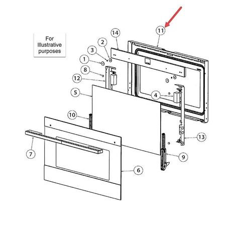 577120 Fisher & Paykel Door Panel