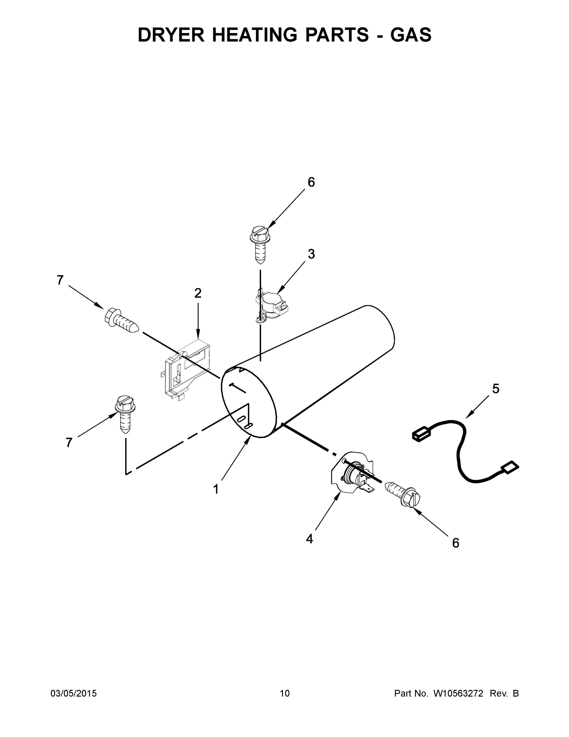 06 - DRYER HEATING PARTS - GAS
