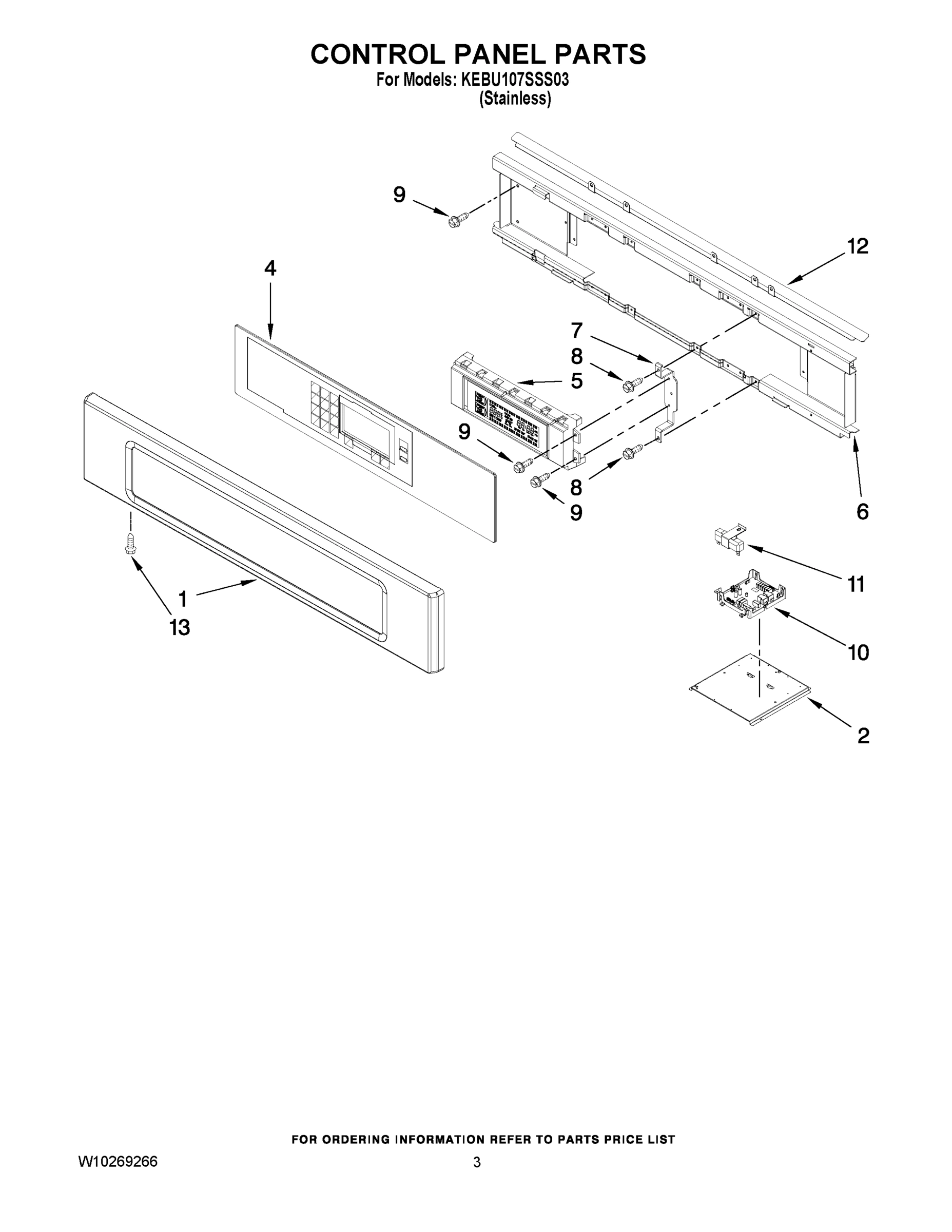 02 - CONTROL PANEL PARTS