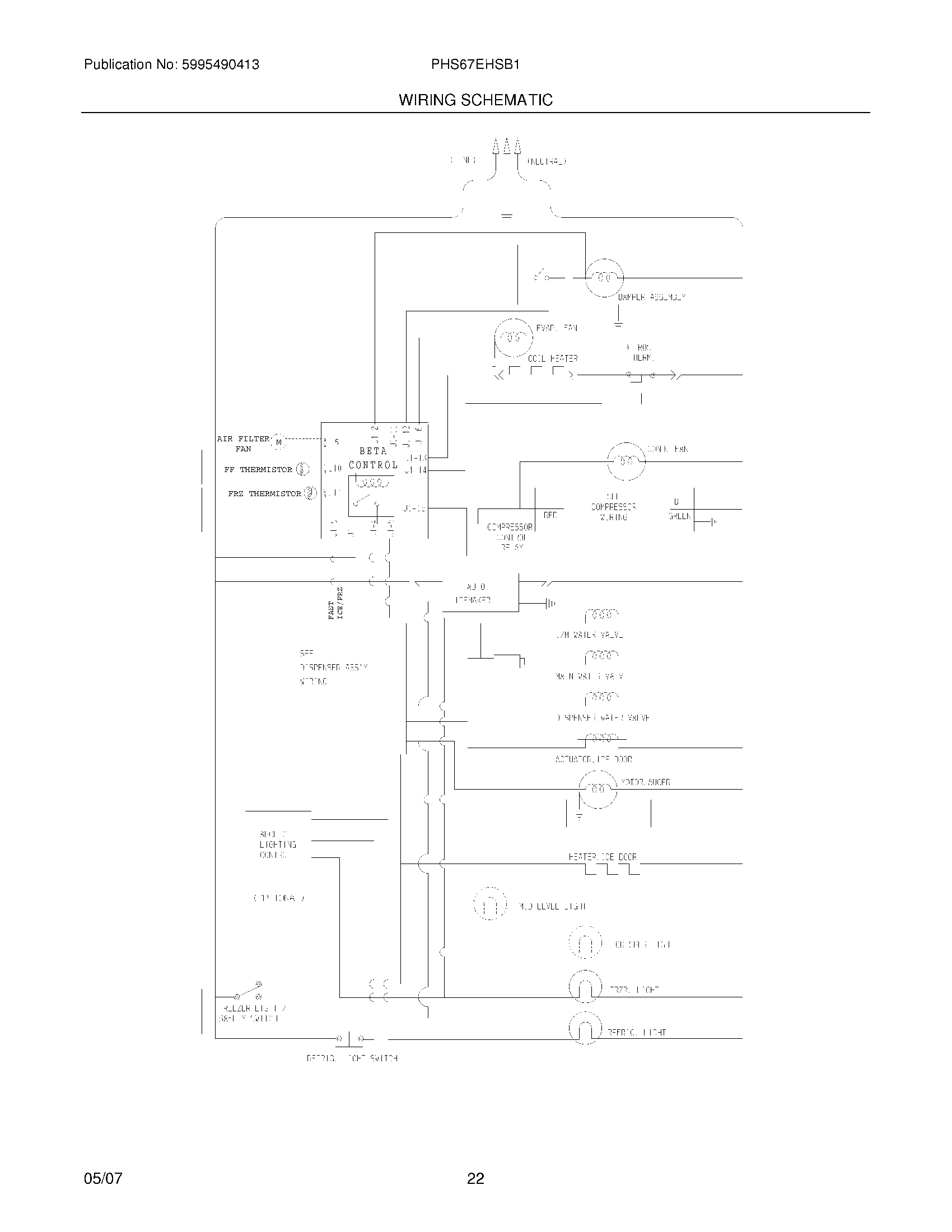 22 - WIRING SCHEMATIC