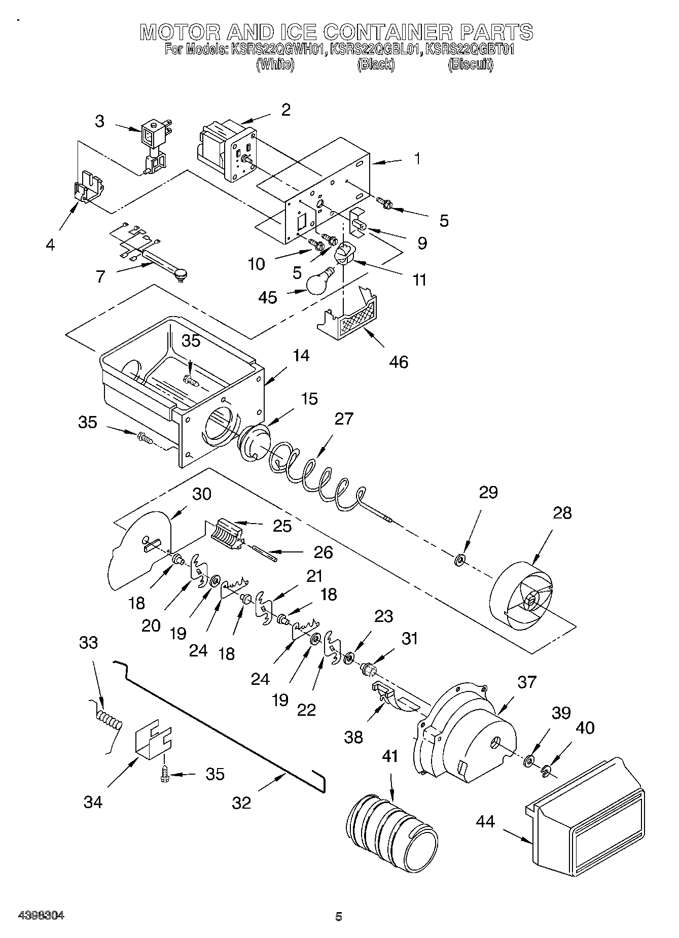 04 - MOTOR AND ICE CONTAINER