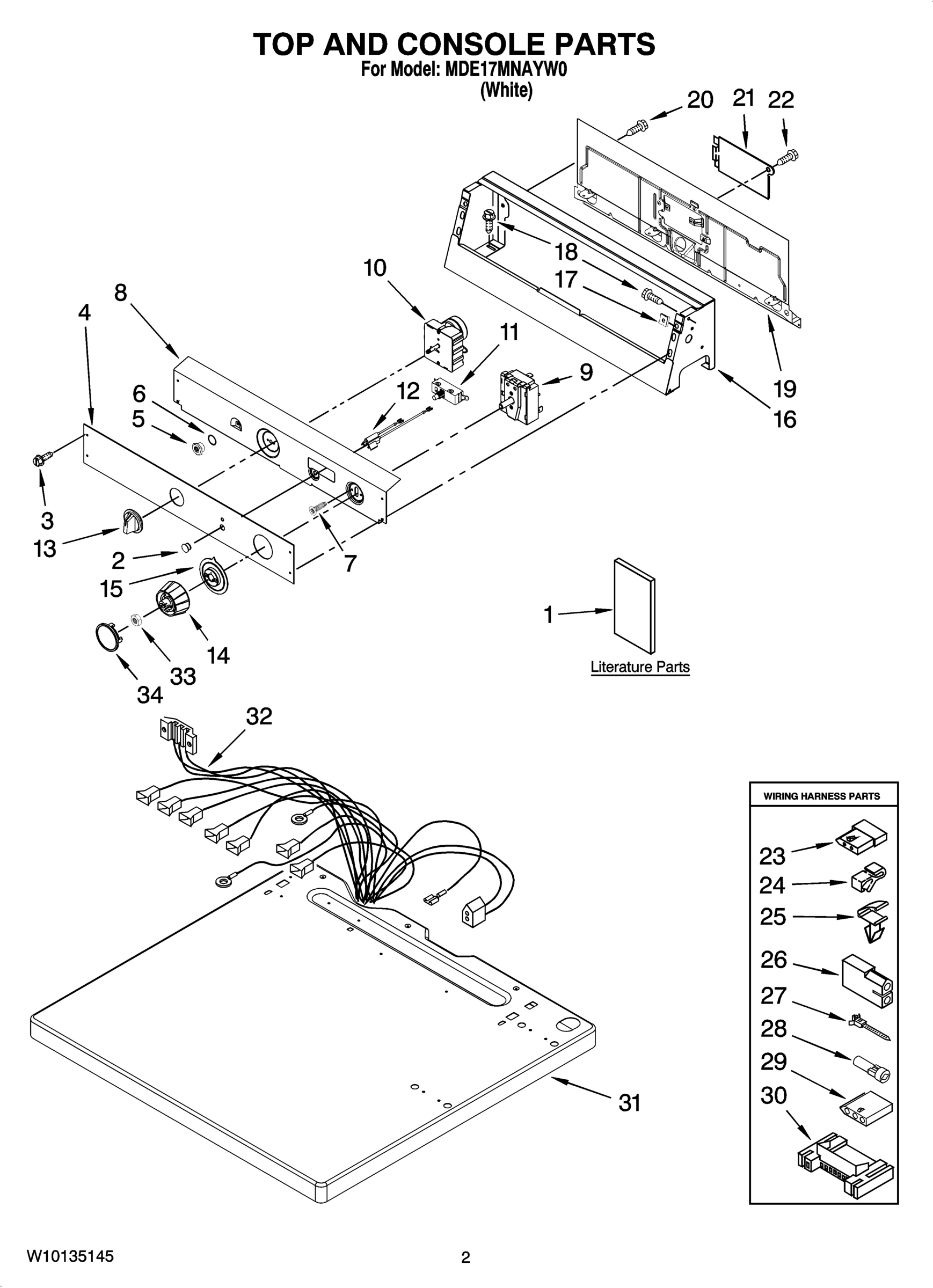 01 - TOP AND CONSOLE PARTS
