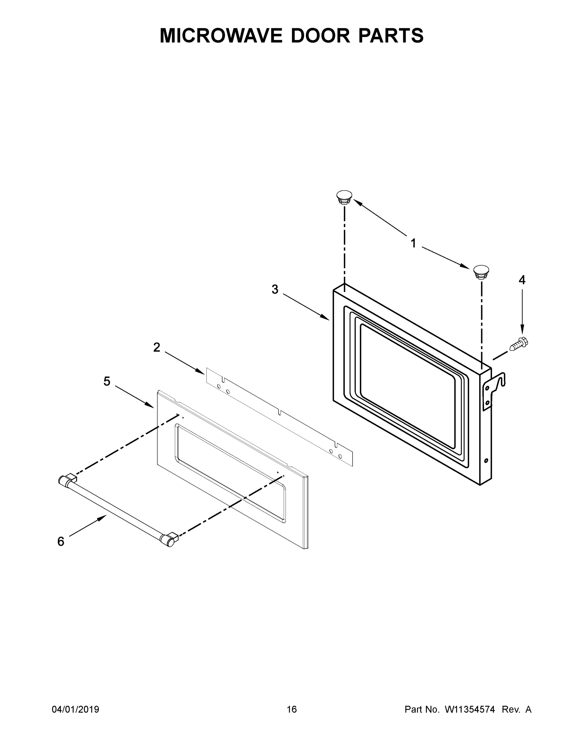 09 - MICROWAVE DOOR PARTS