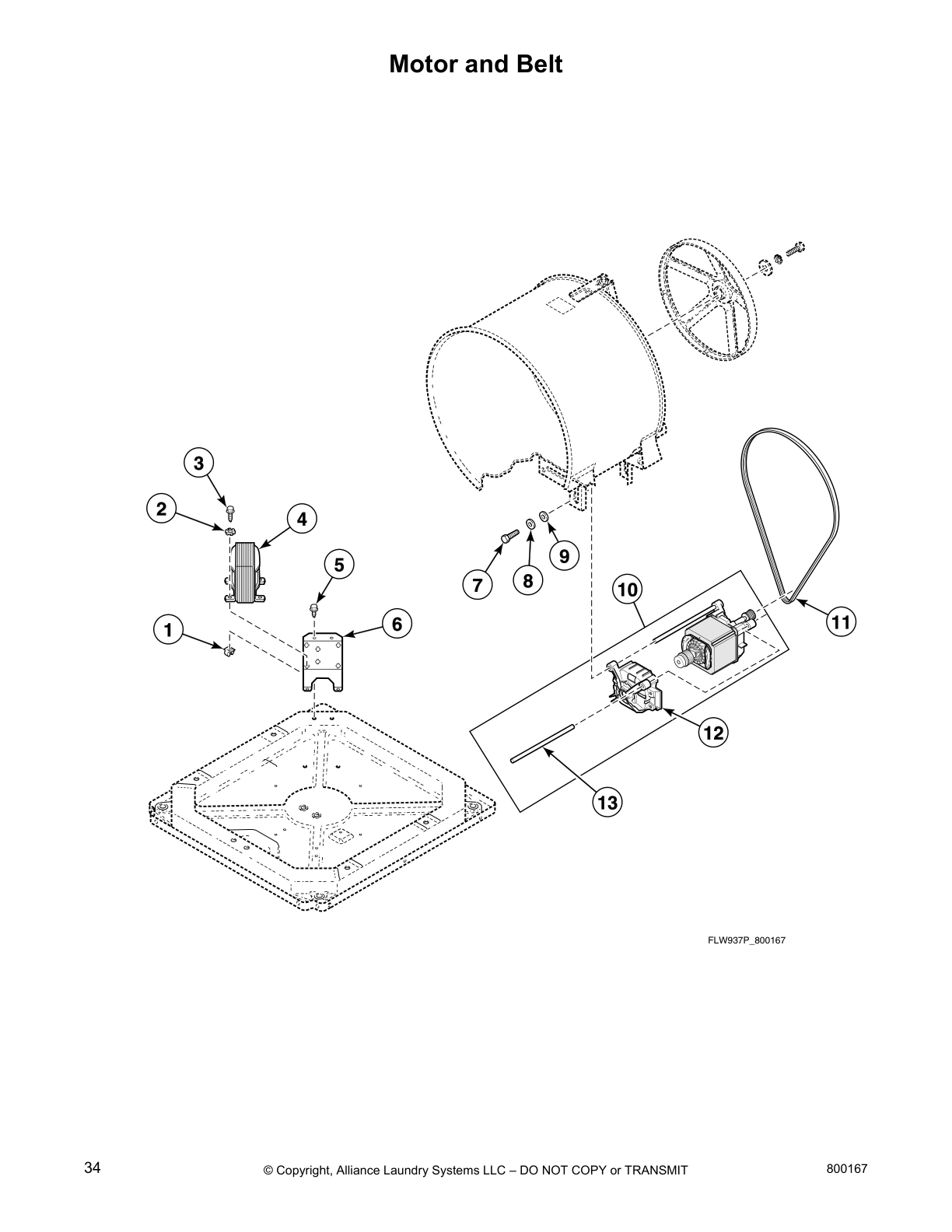 Motor and Belt