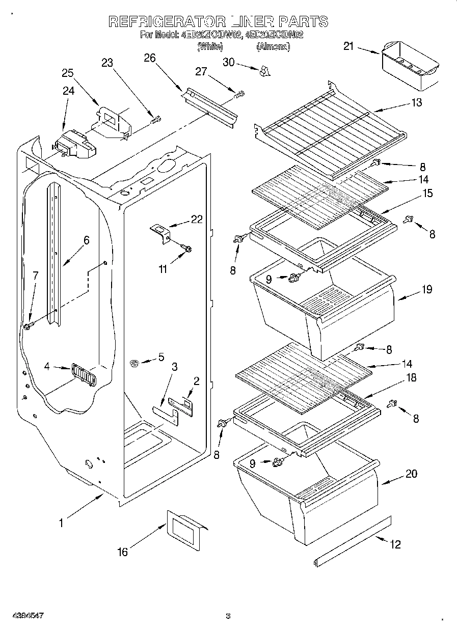 02 - REFRIGERATOR LINER