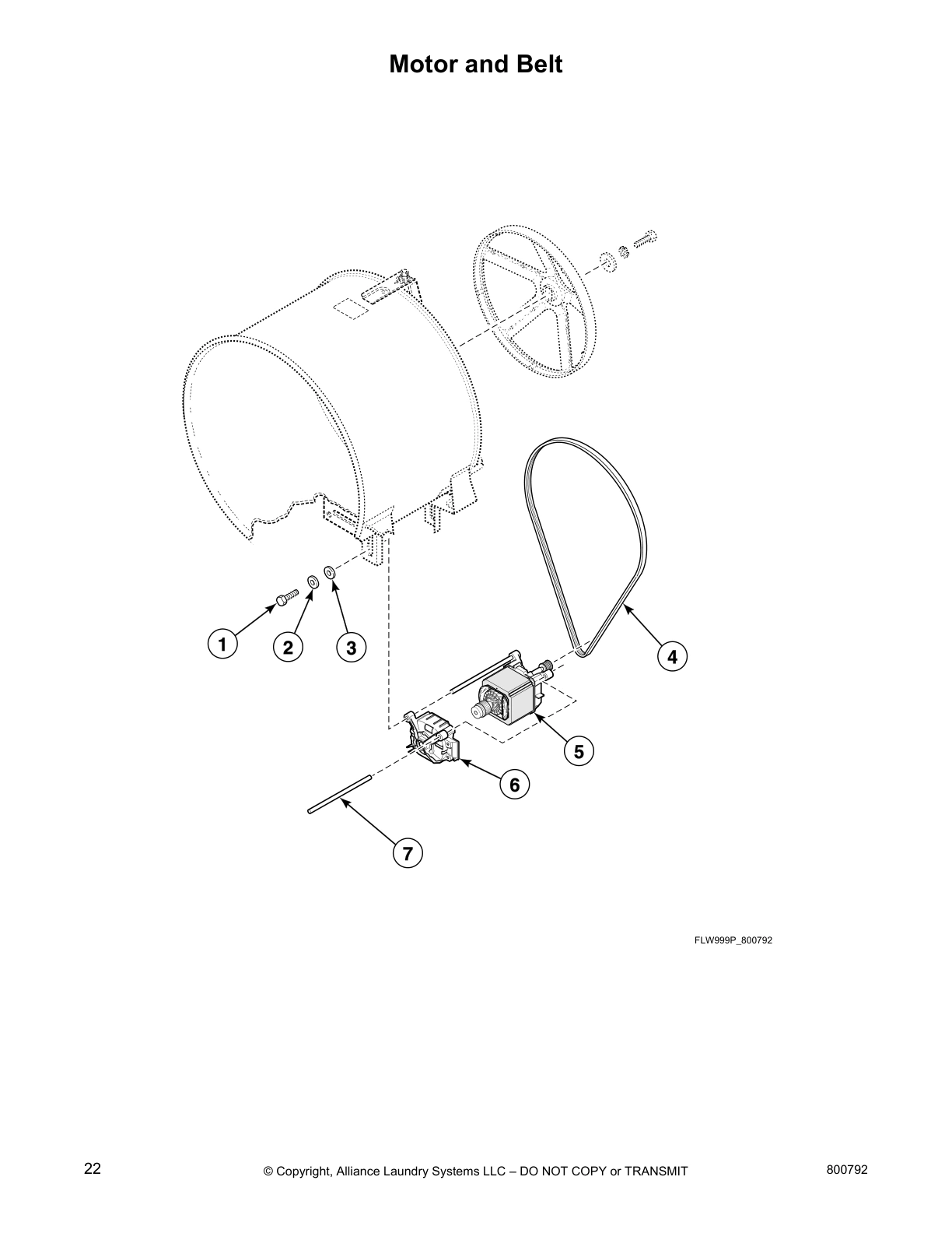 Motor and Belt