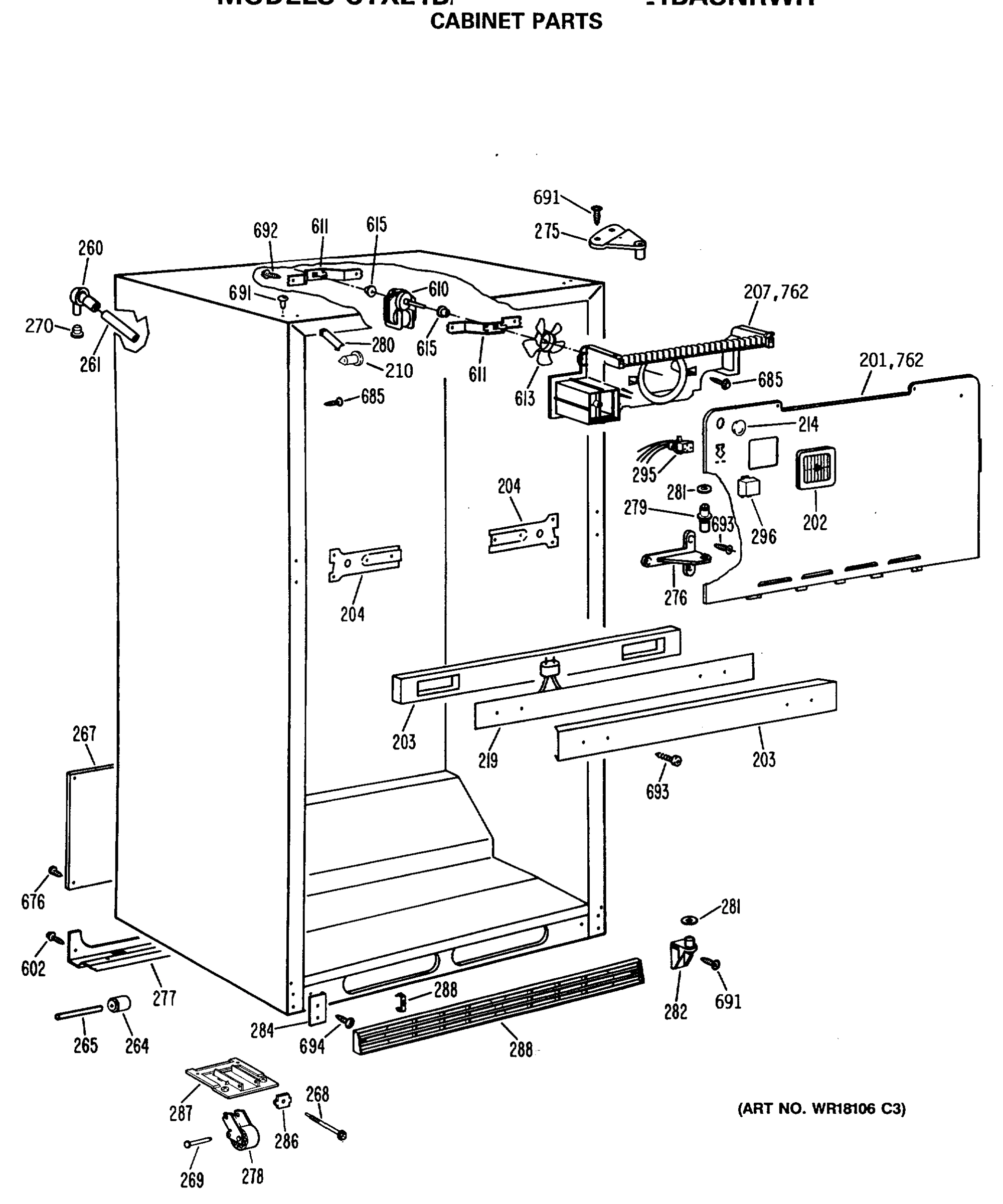 CABINET PARTS