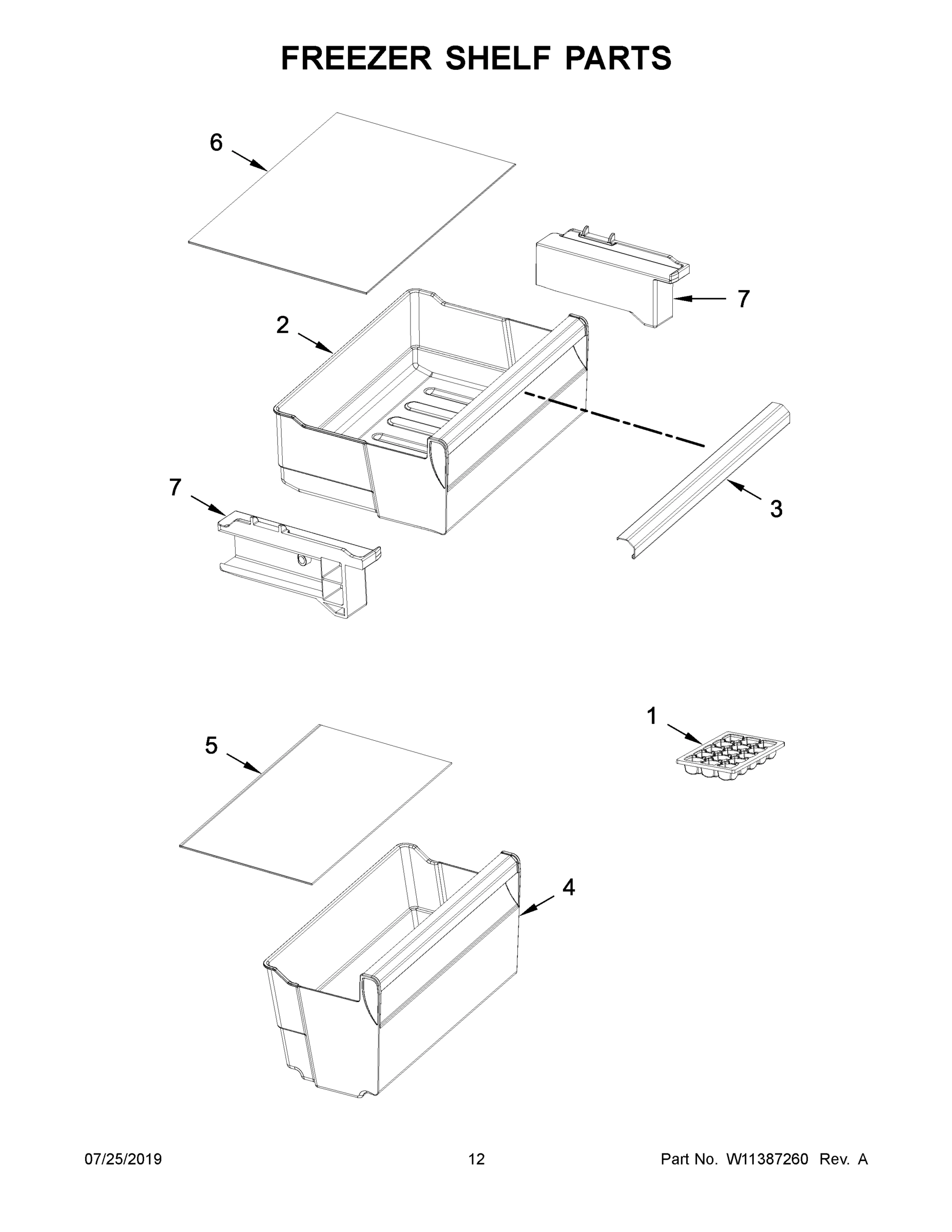 07 - FREEZER SHELF PARTS